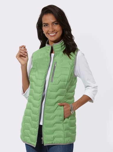 Steppweste aus recyceltem Polyester - apfel