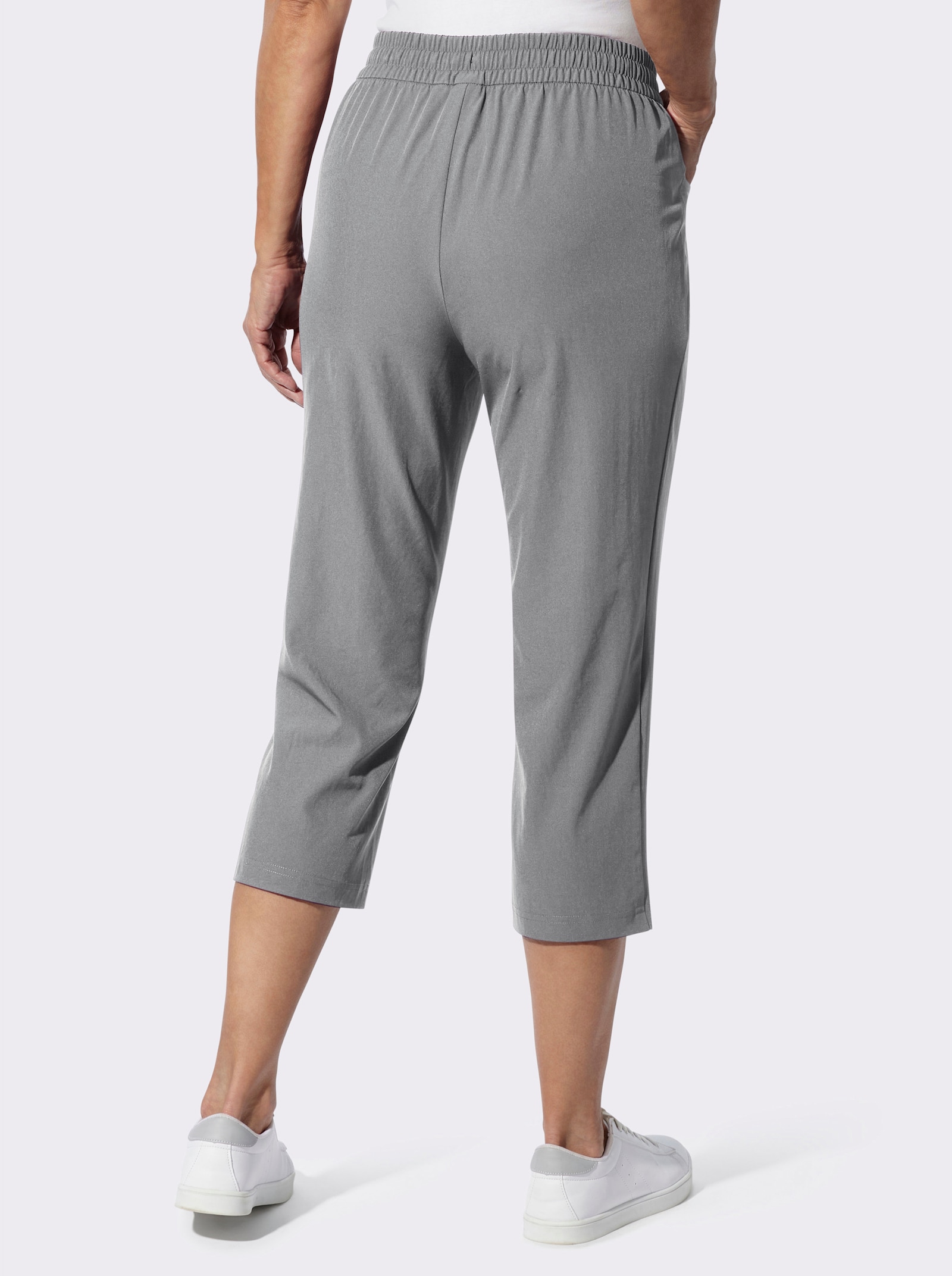 7/8-Hose atmungsaktiv und pflegeleicht - steingrau