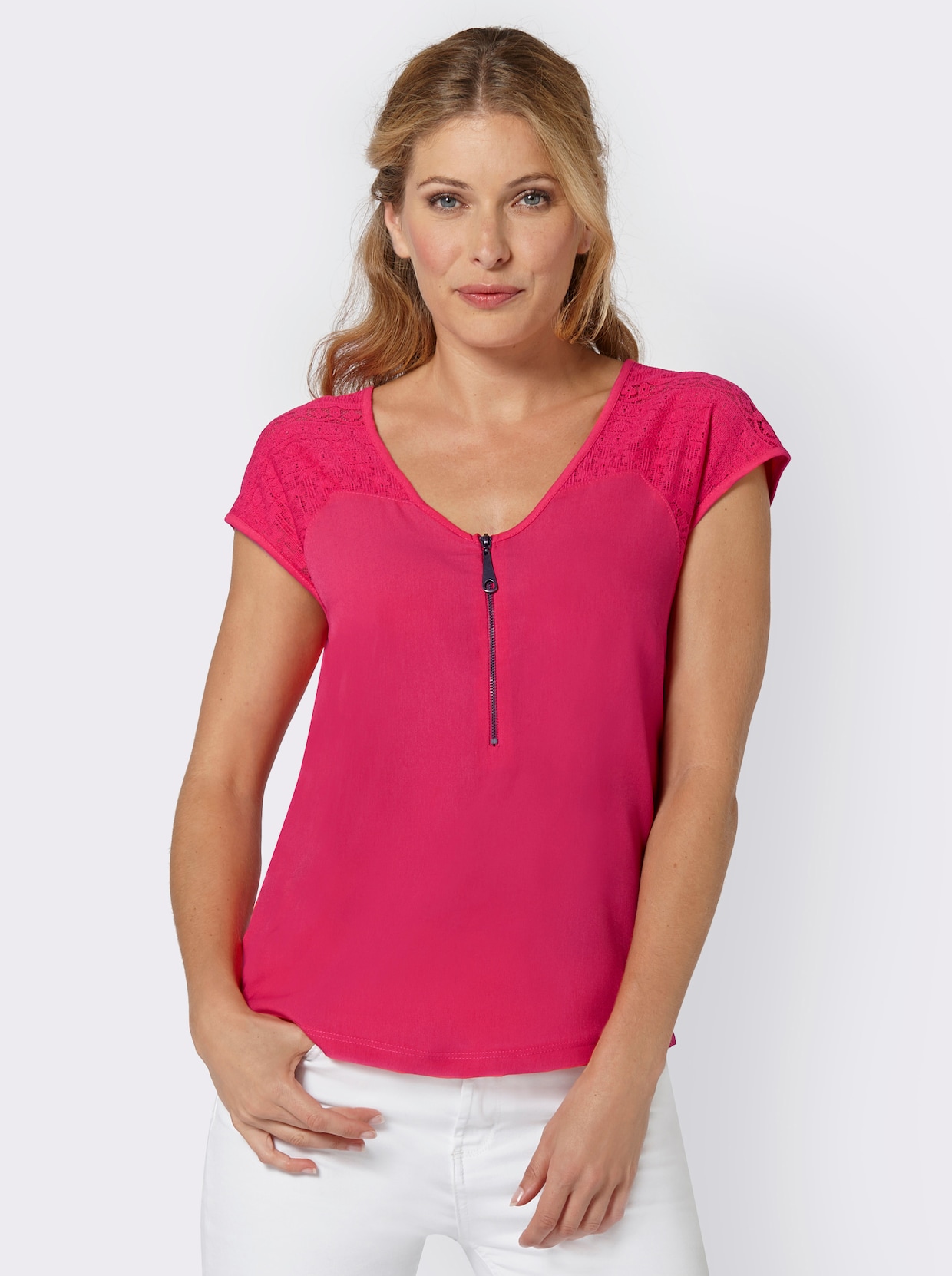V-Shirt - pink