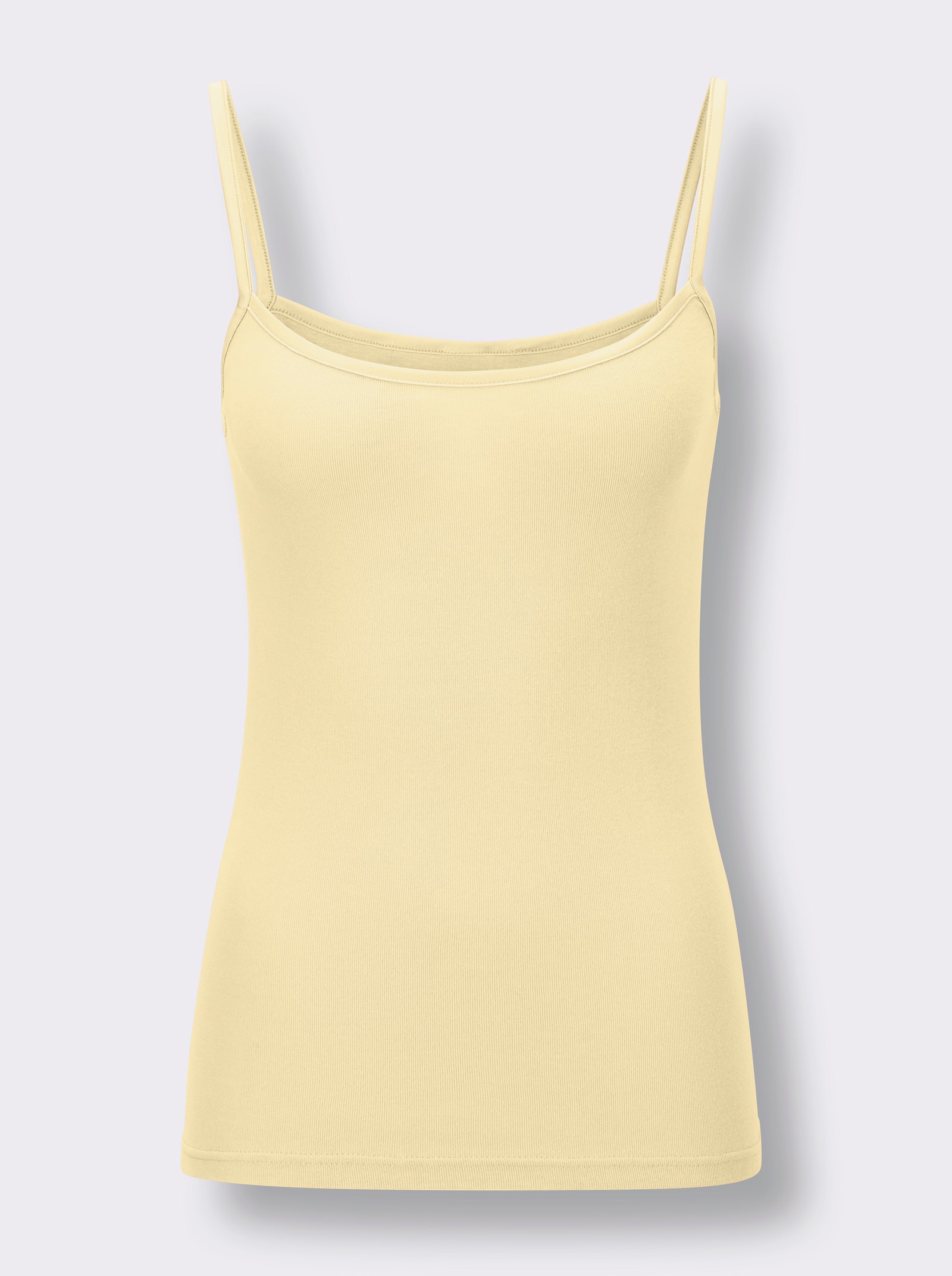 Nina von C. Top s jemným žebrováním - citronová