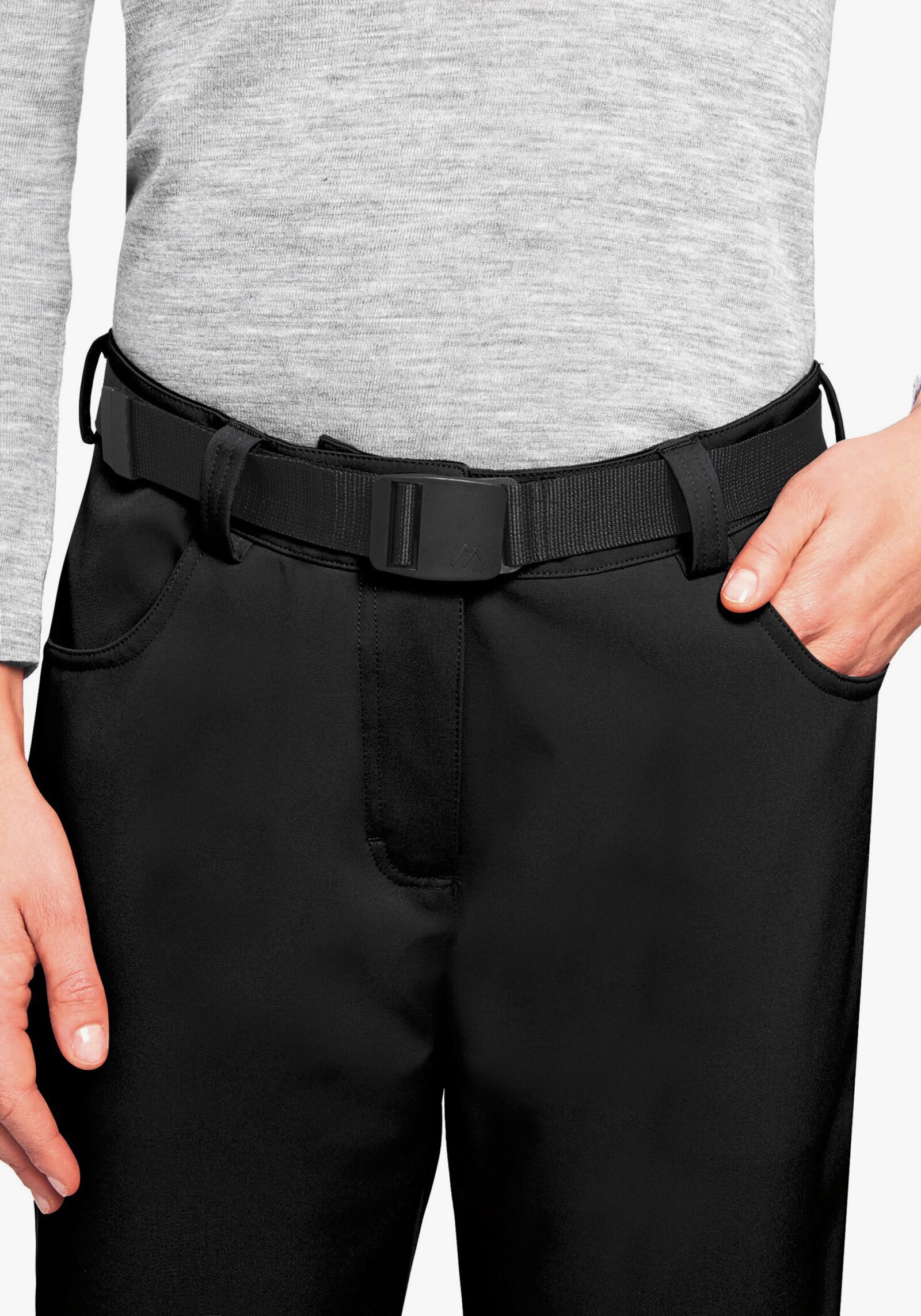 Maier Sports Softshellhose - black