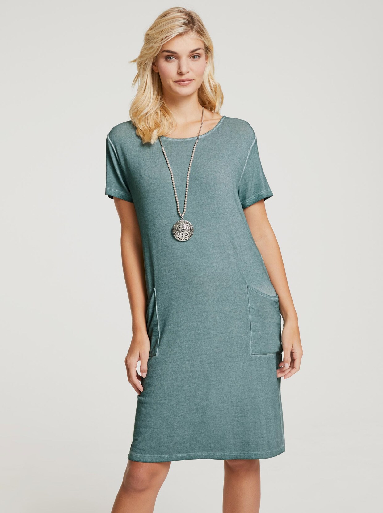 Linea Tesini Shirtkleid - jade
