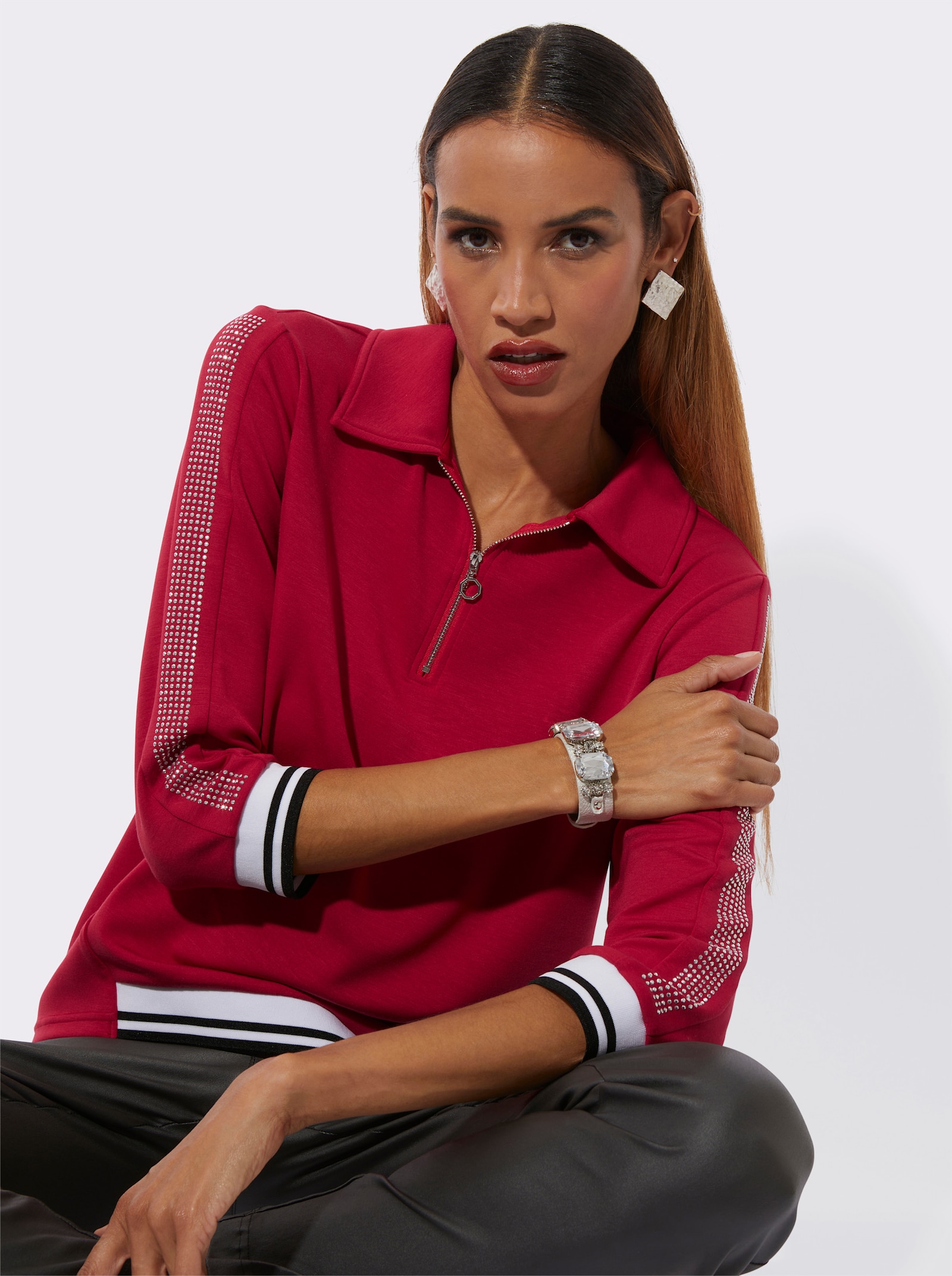 Polo contenant du modal (TENCEL) - rouge