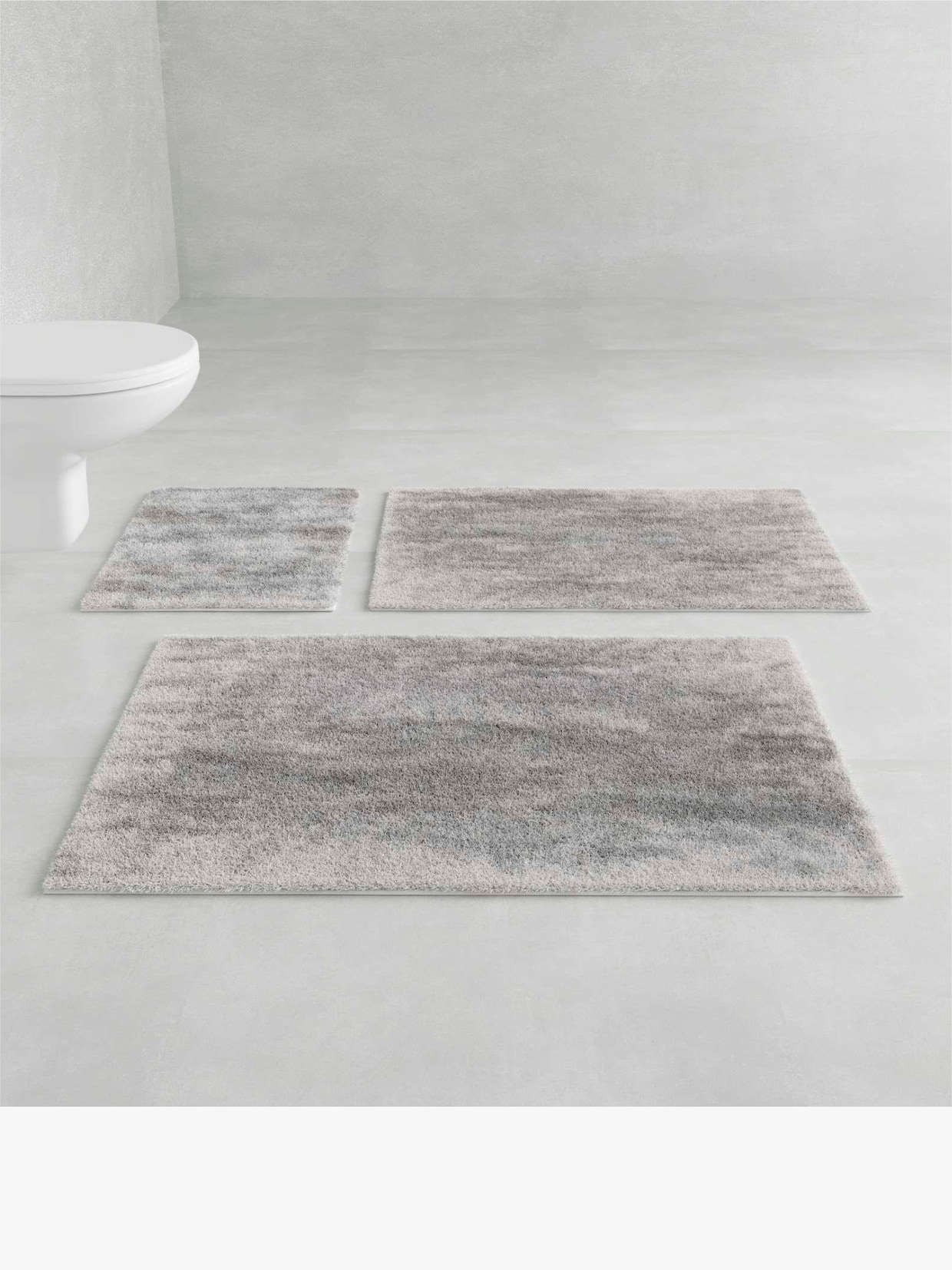 Grund Badematte - silberfarben