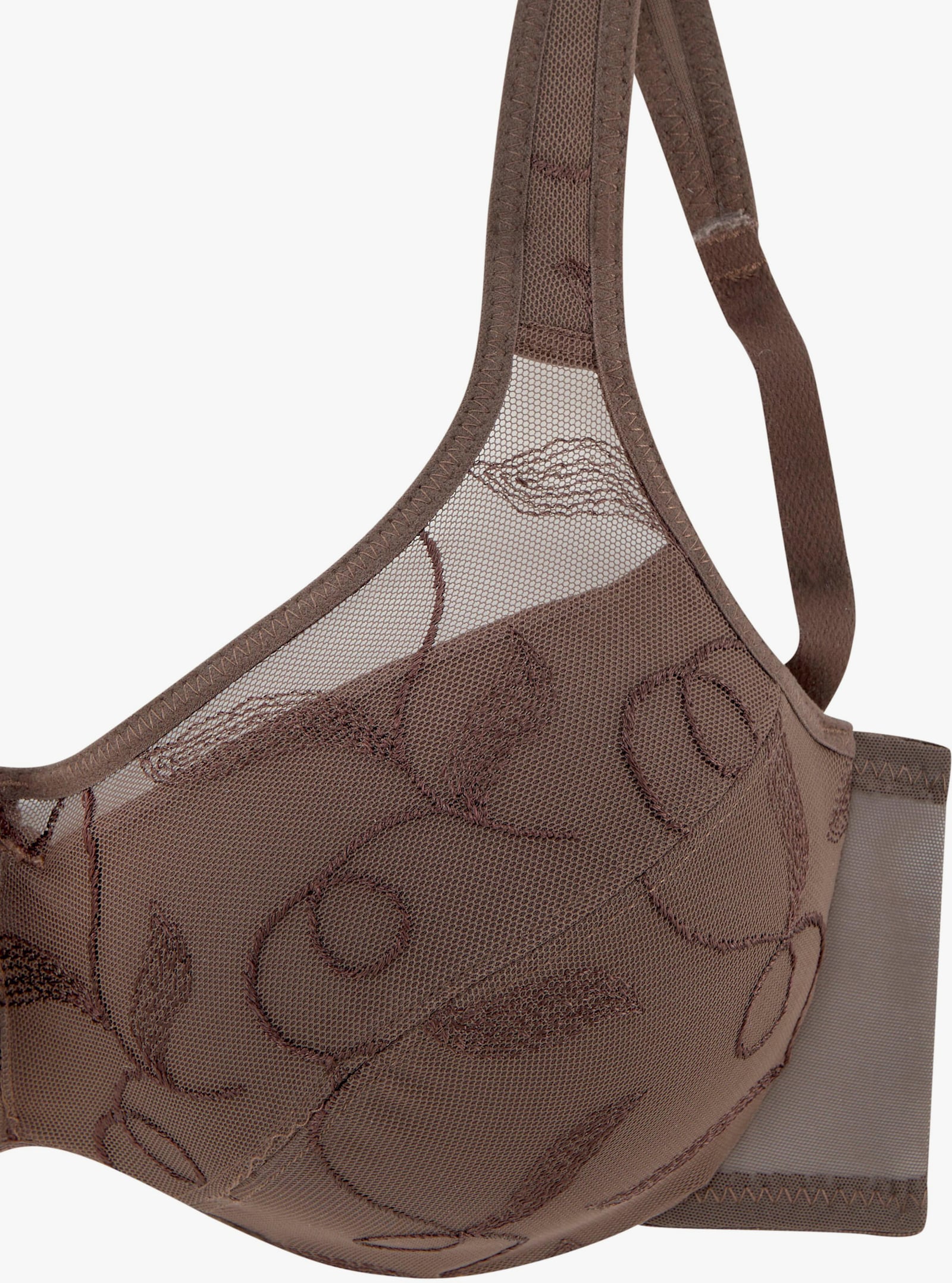 petite fleur Minimizer-BH - mocha-mousse+weiß