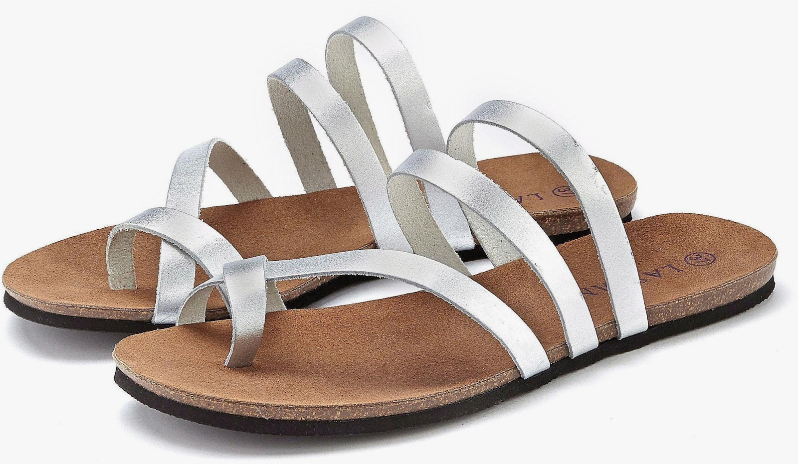 LASCANA Zehentrenner - silberfarben