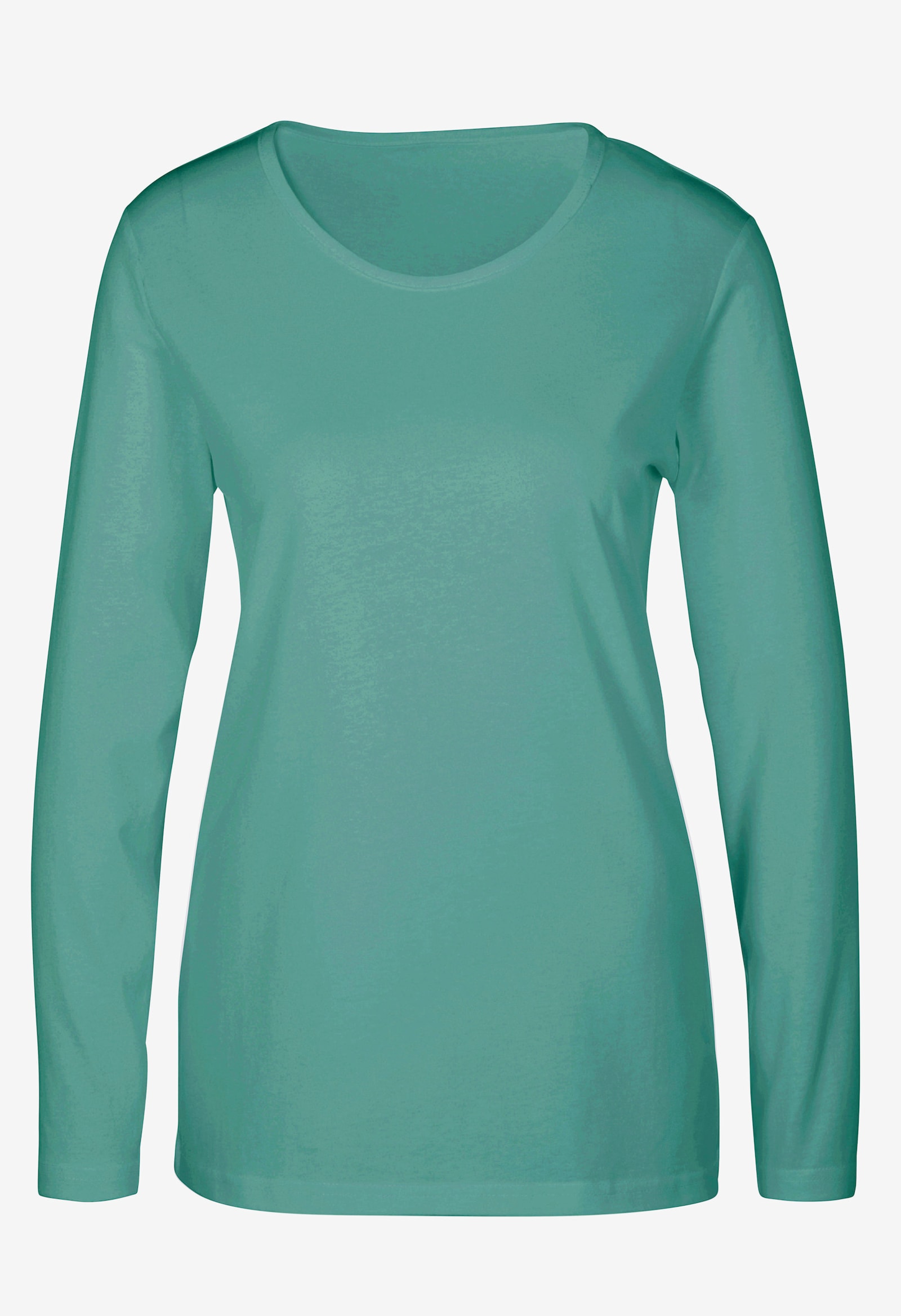 Langarmshirt in weiter Form - salbei