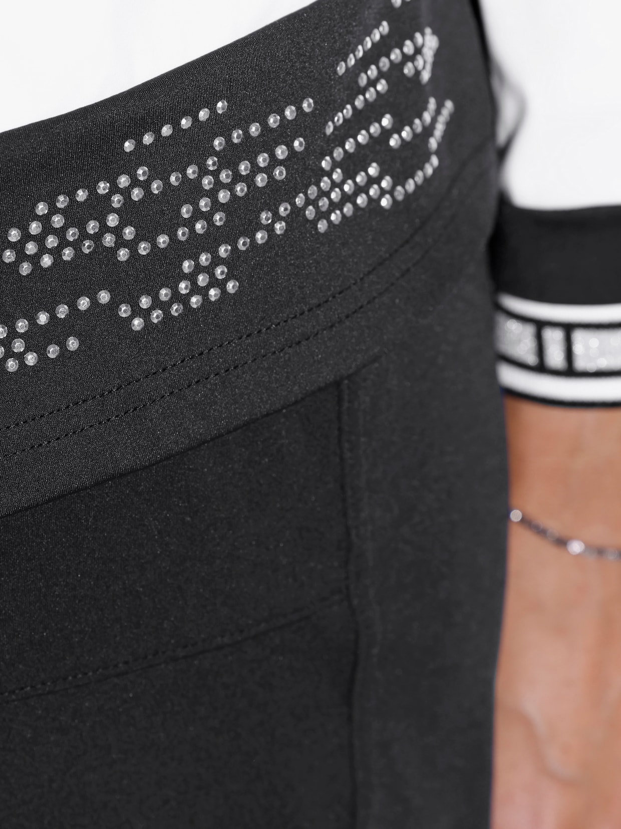 Shirtjacke - weiss-schwarz