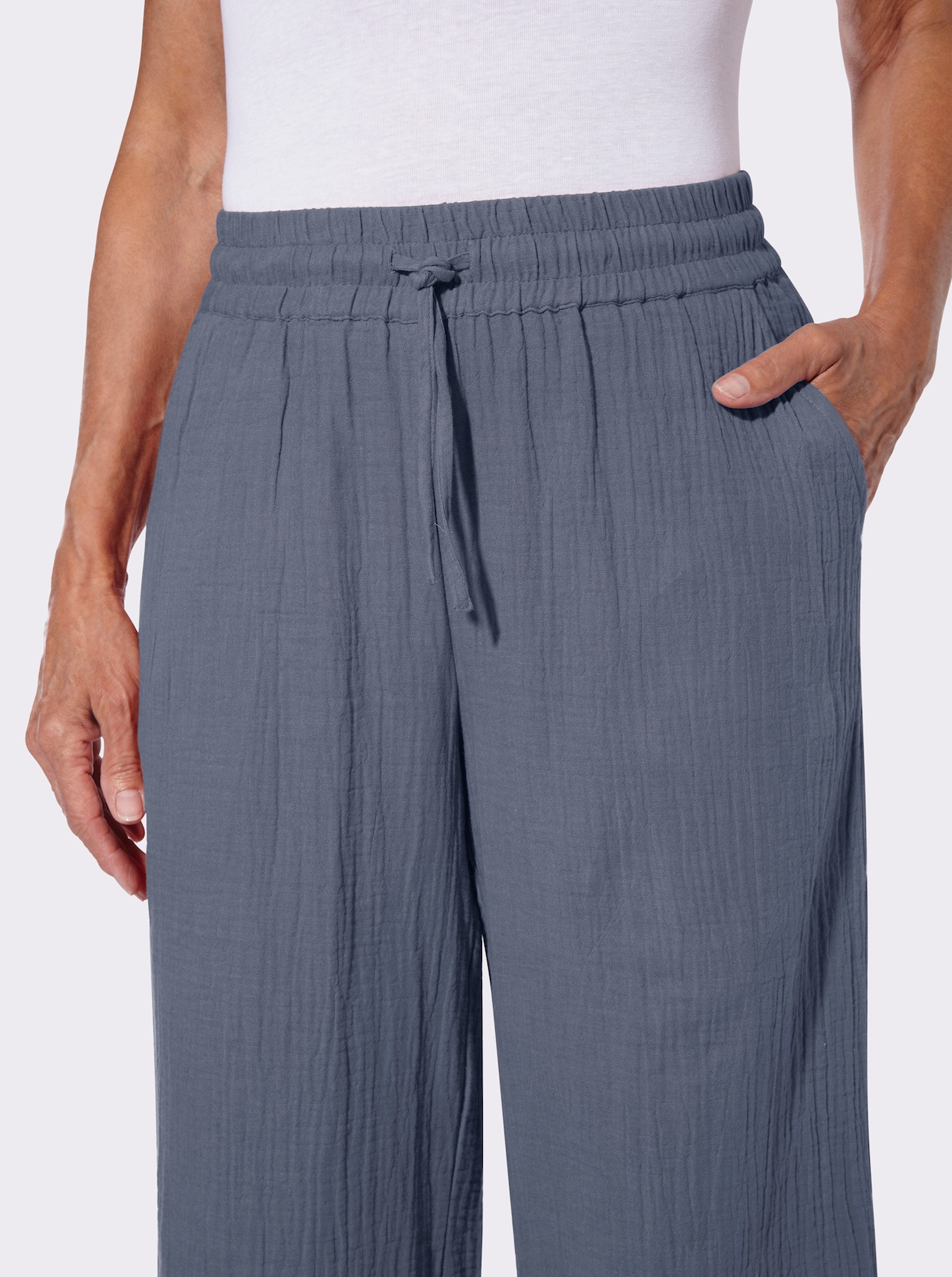 Culotte - rauchblau