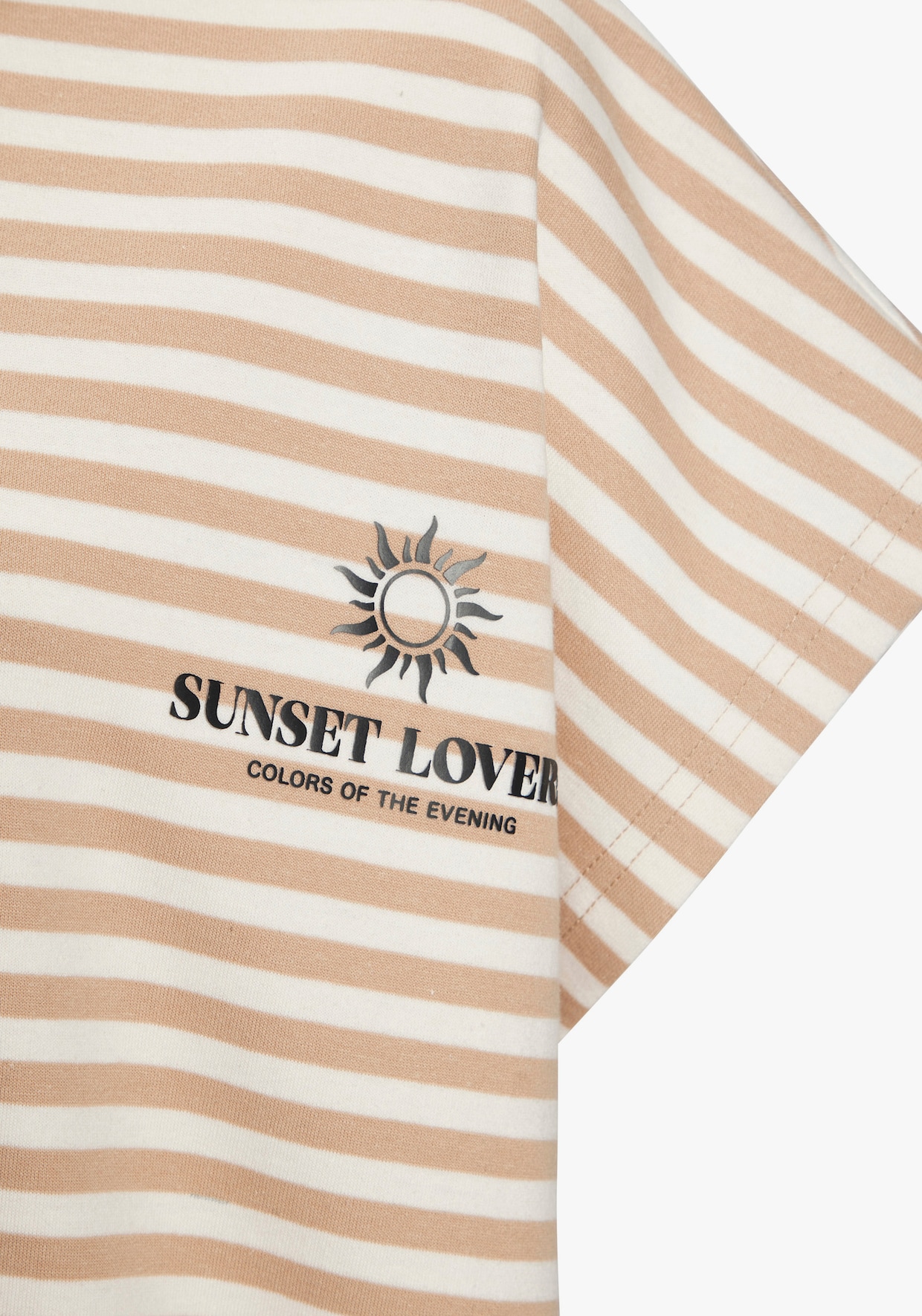 H.I.S Kapuzenshirt - camel gestreift