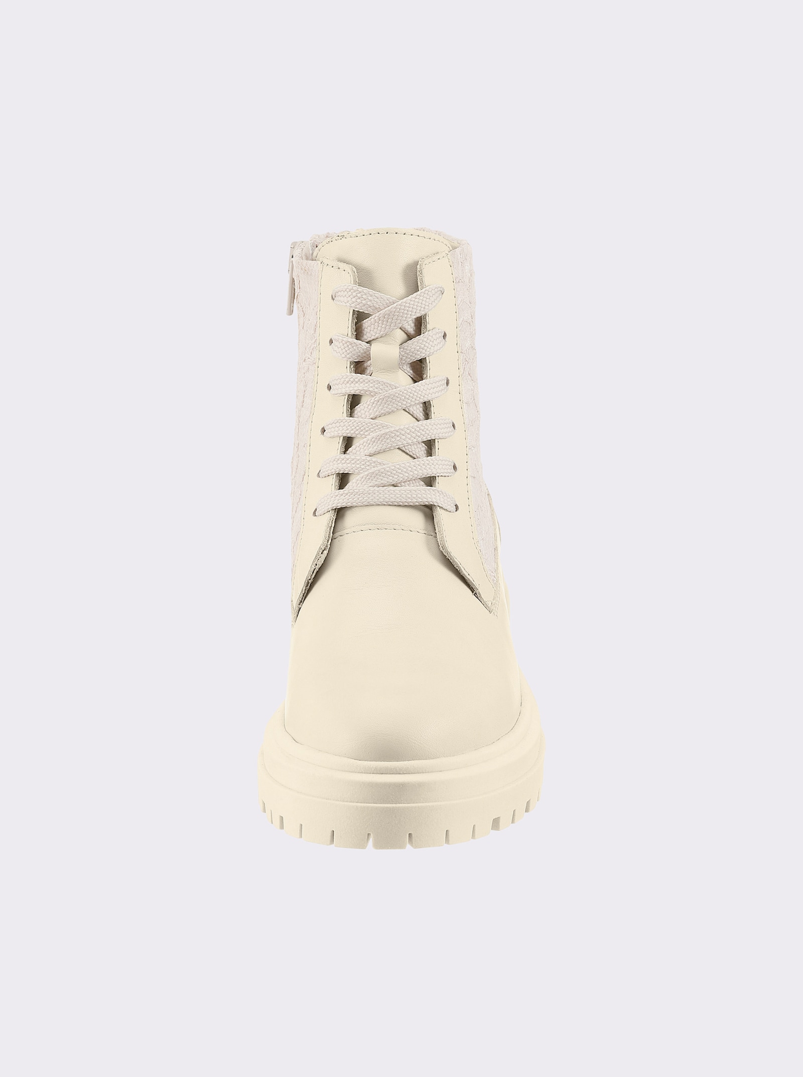heine Schnürstiefelette - creme