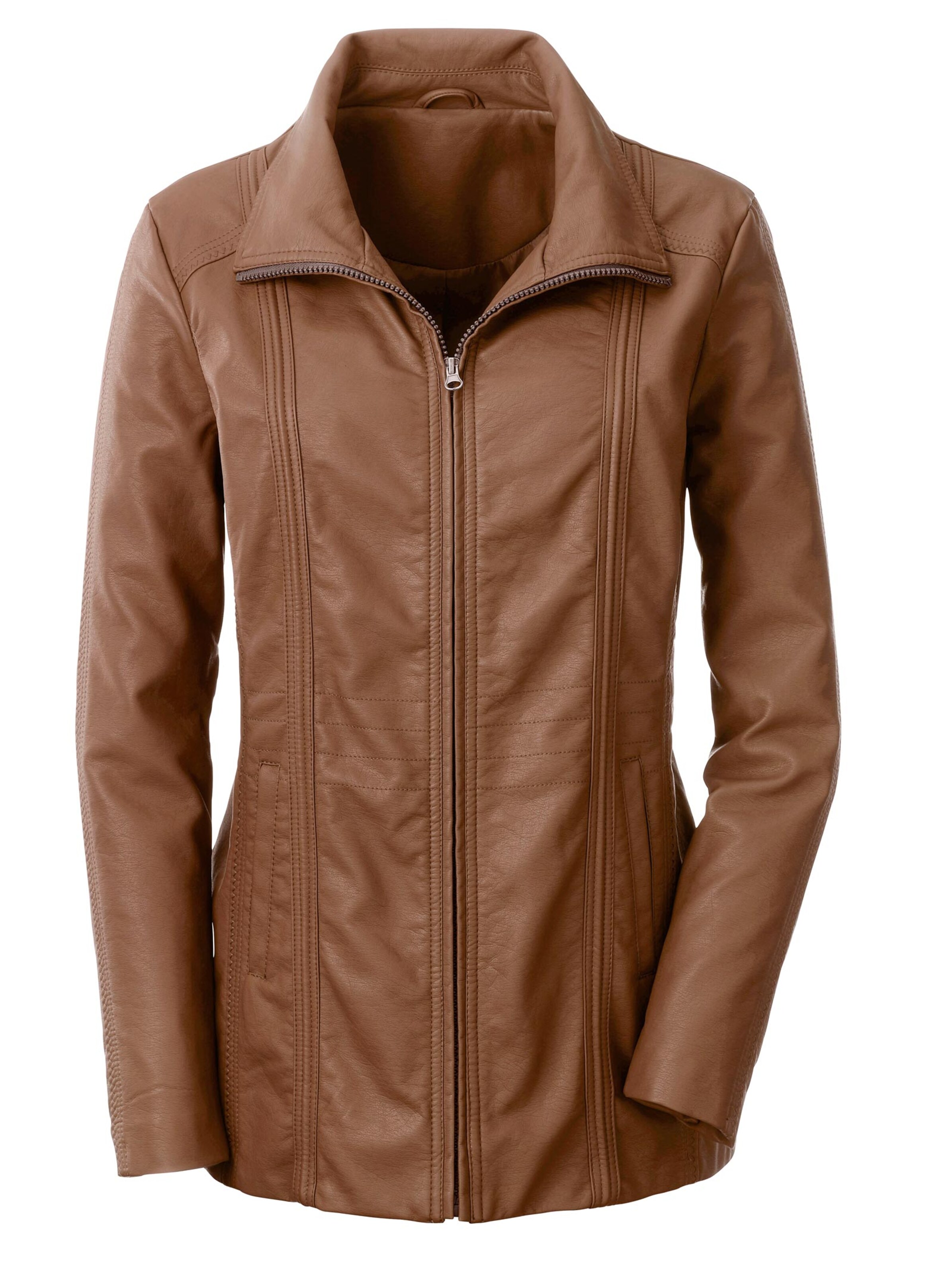 Jacke - cognac