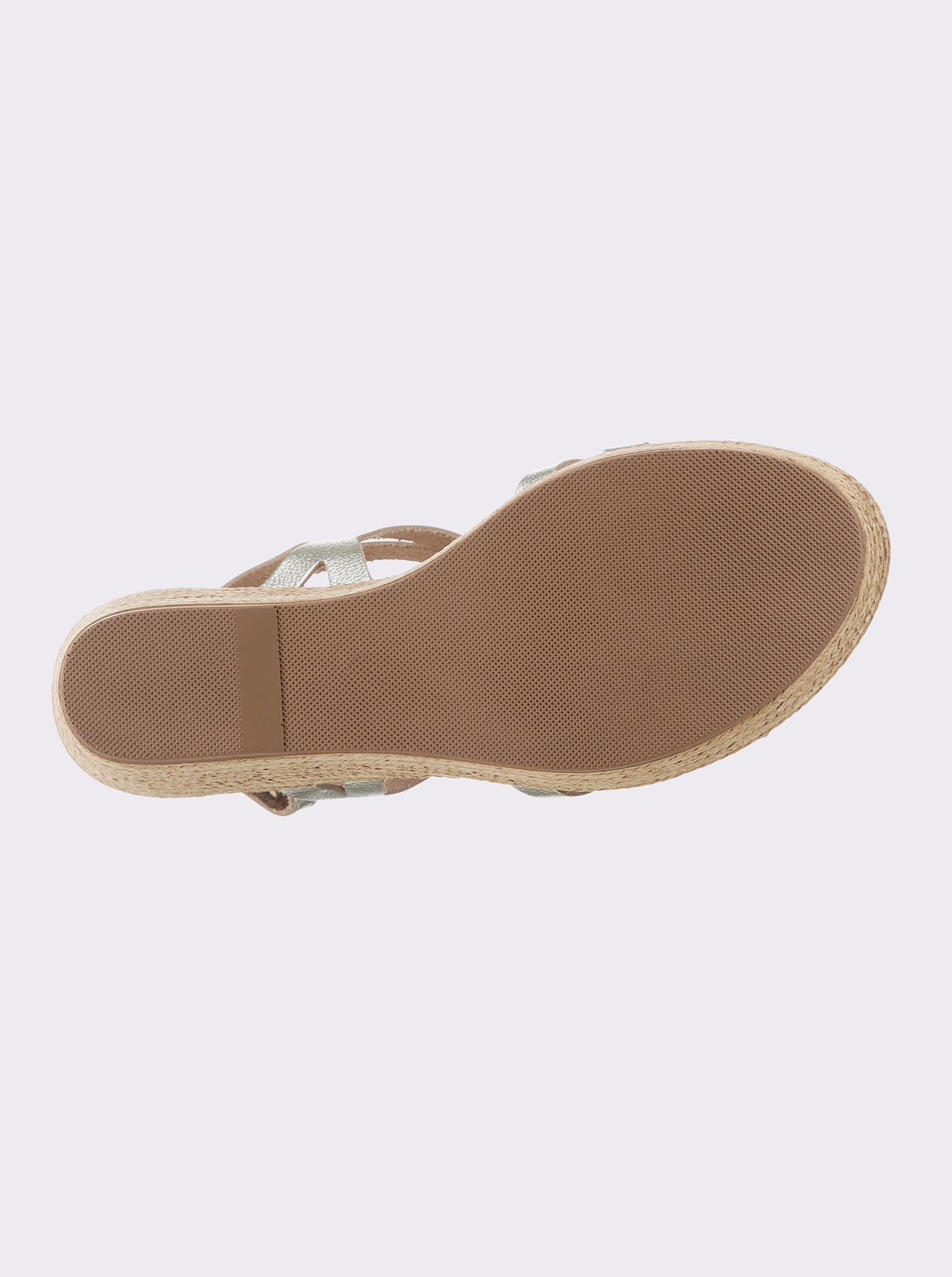 heine Sandaaltjes met sleehak - goudkleur