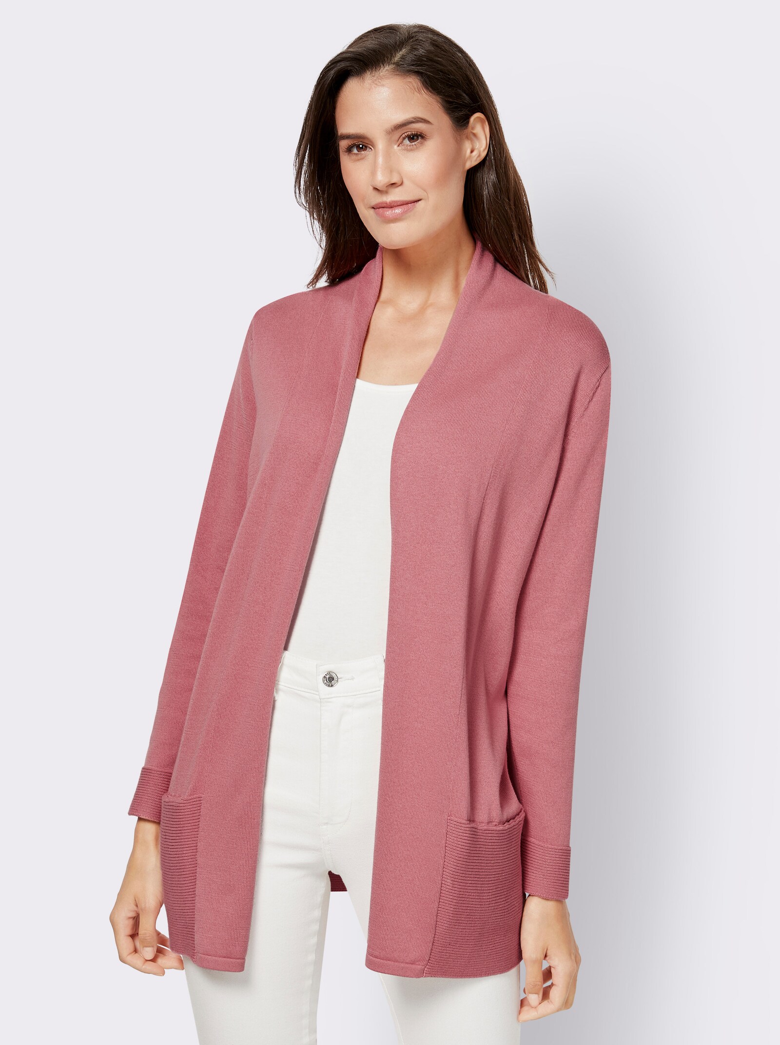 Longstrickjacke mit Schalkragen - erika