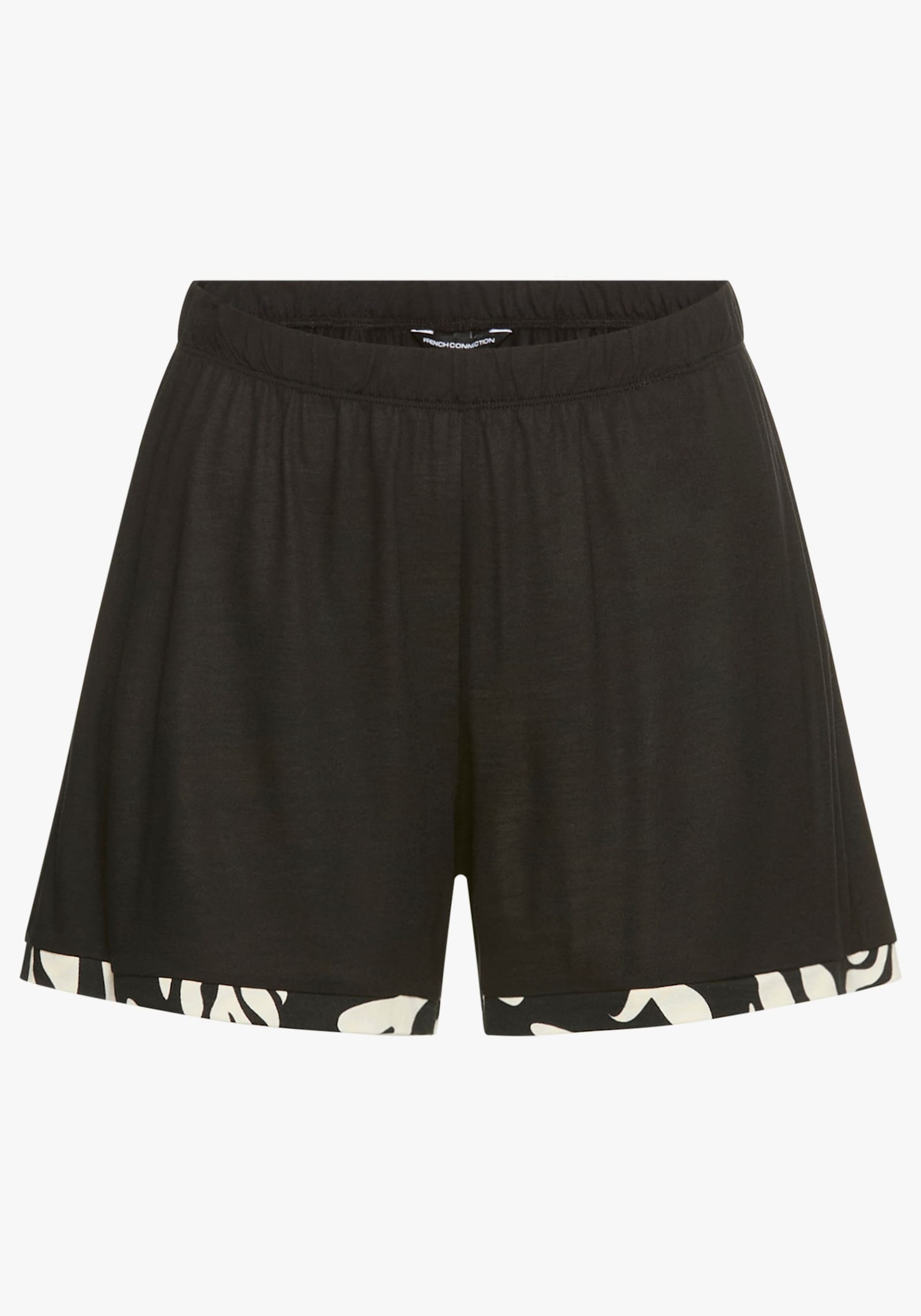 French Connection Pyjama court - écru/noir imprimé