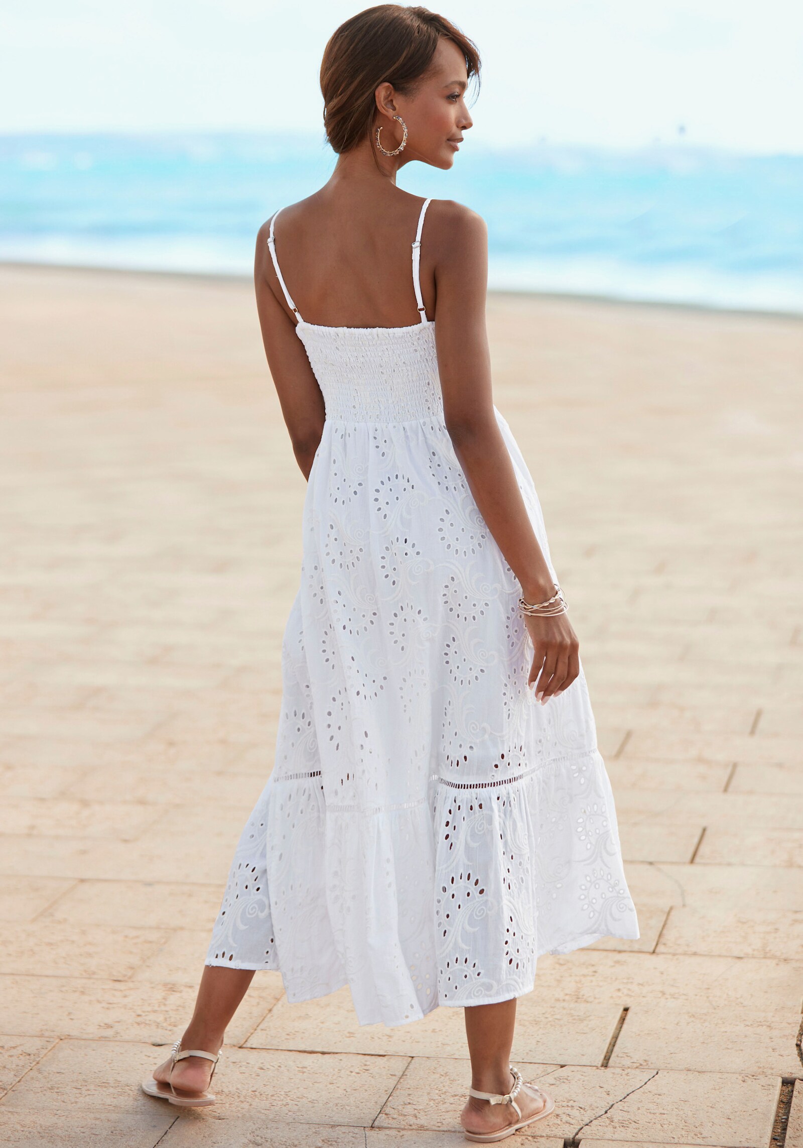 Buffalo Midikleid - weiss