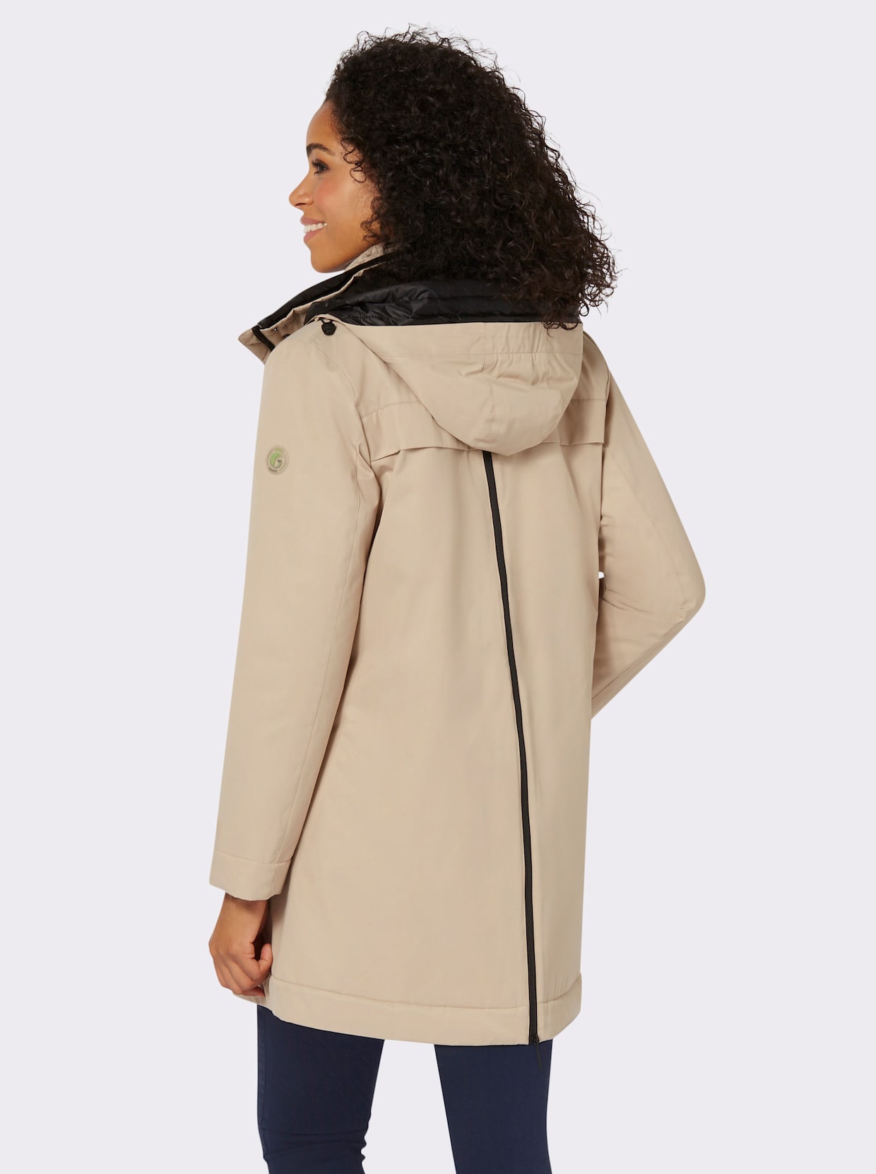 Green Goose Longjacke - beige-schwarz