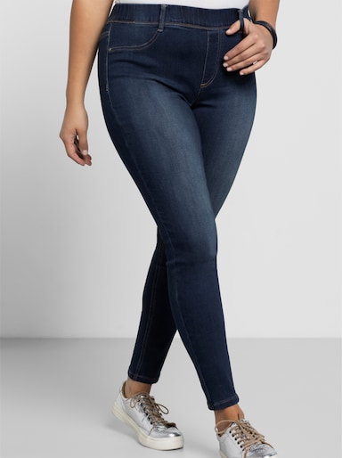 Jeggings - dark blue denim