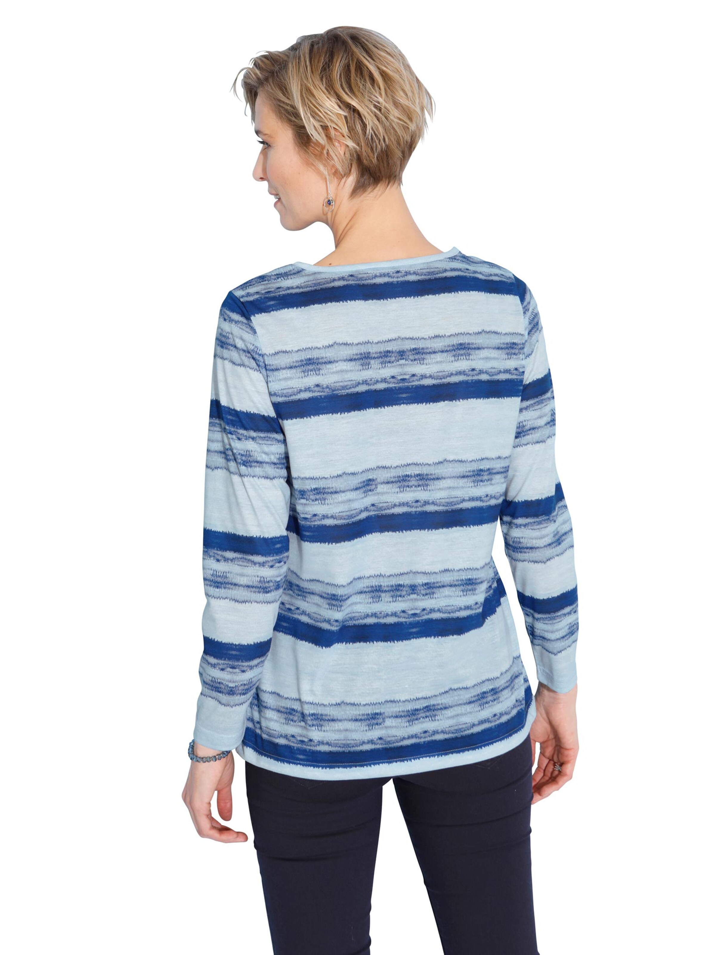 Shirt - bleu-geringelt