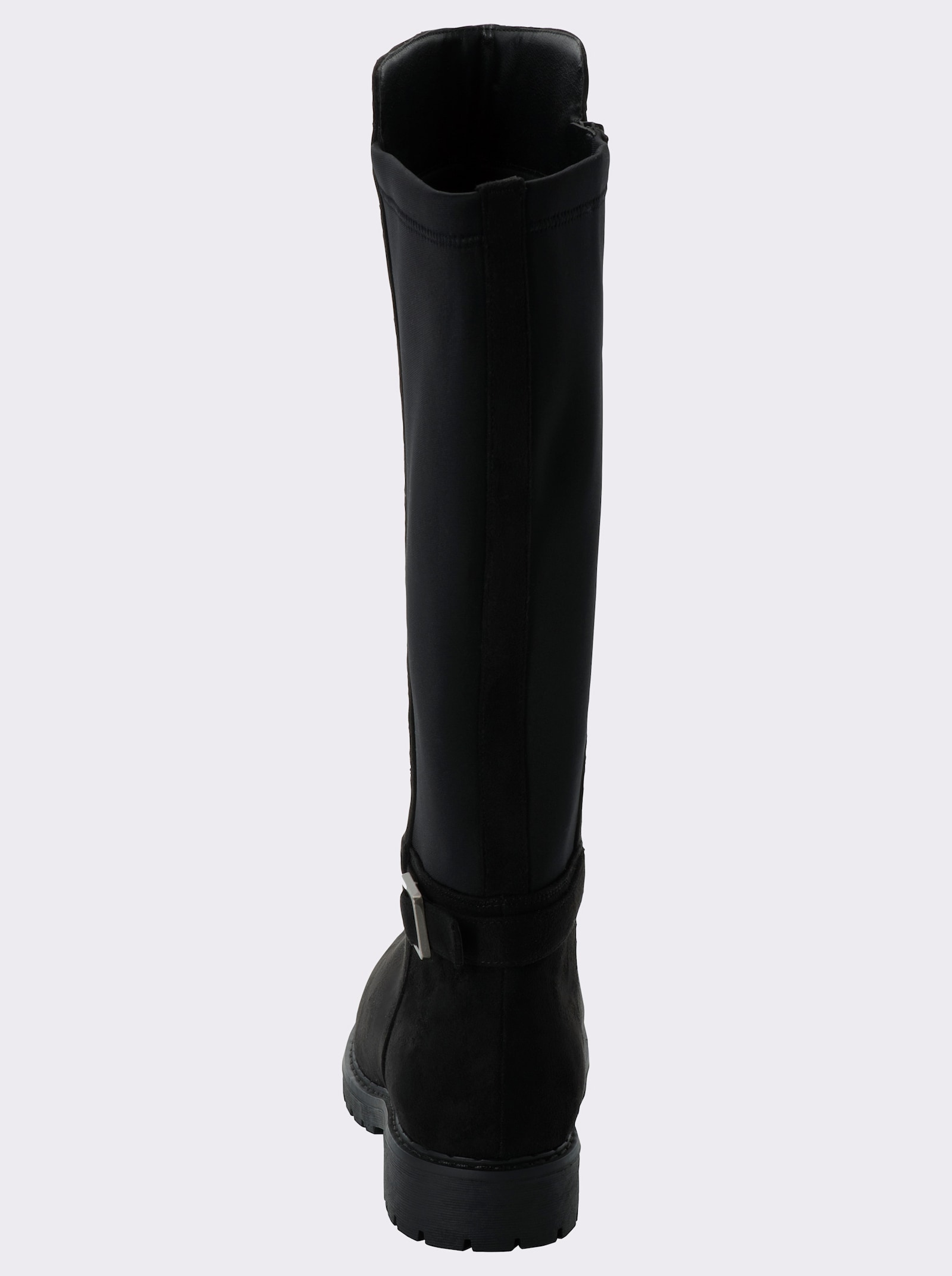 sheego Stiefel mit Schnallenband - schwarz