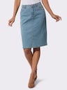 Jeansrock in 5-Pocket-Form - blue-bleached