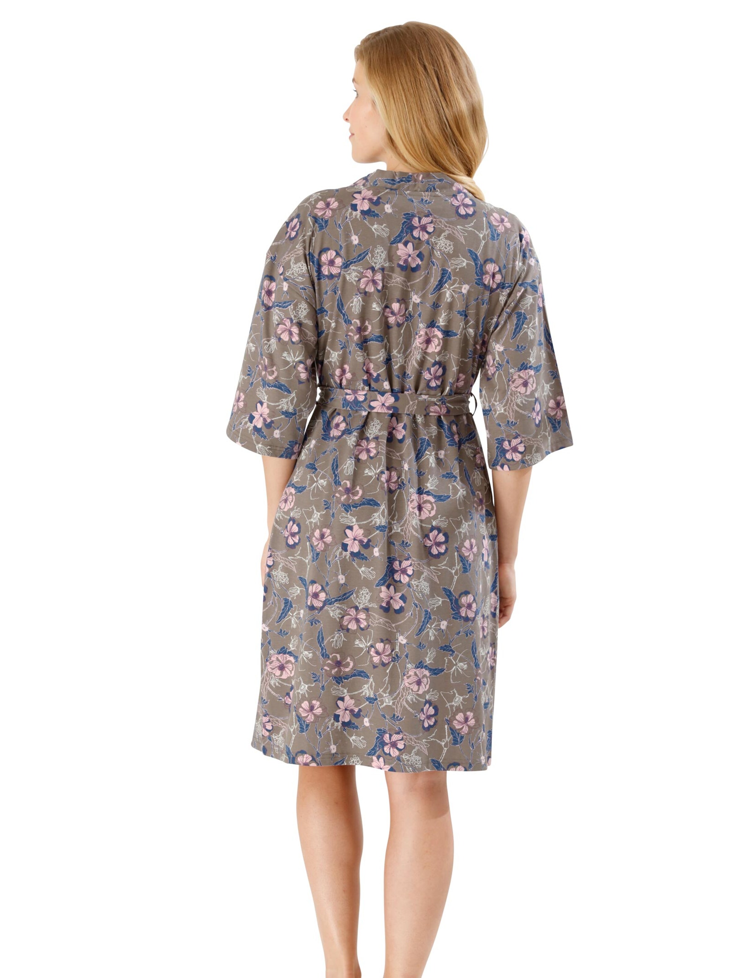 Morgenmantel - geblümt