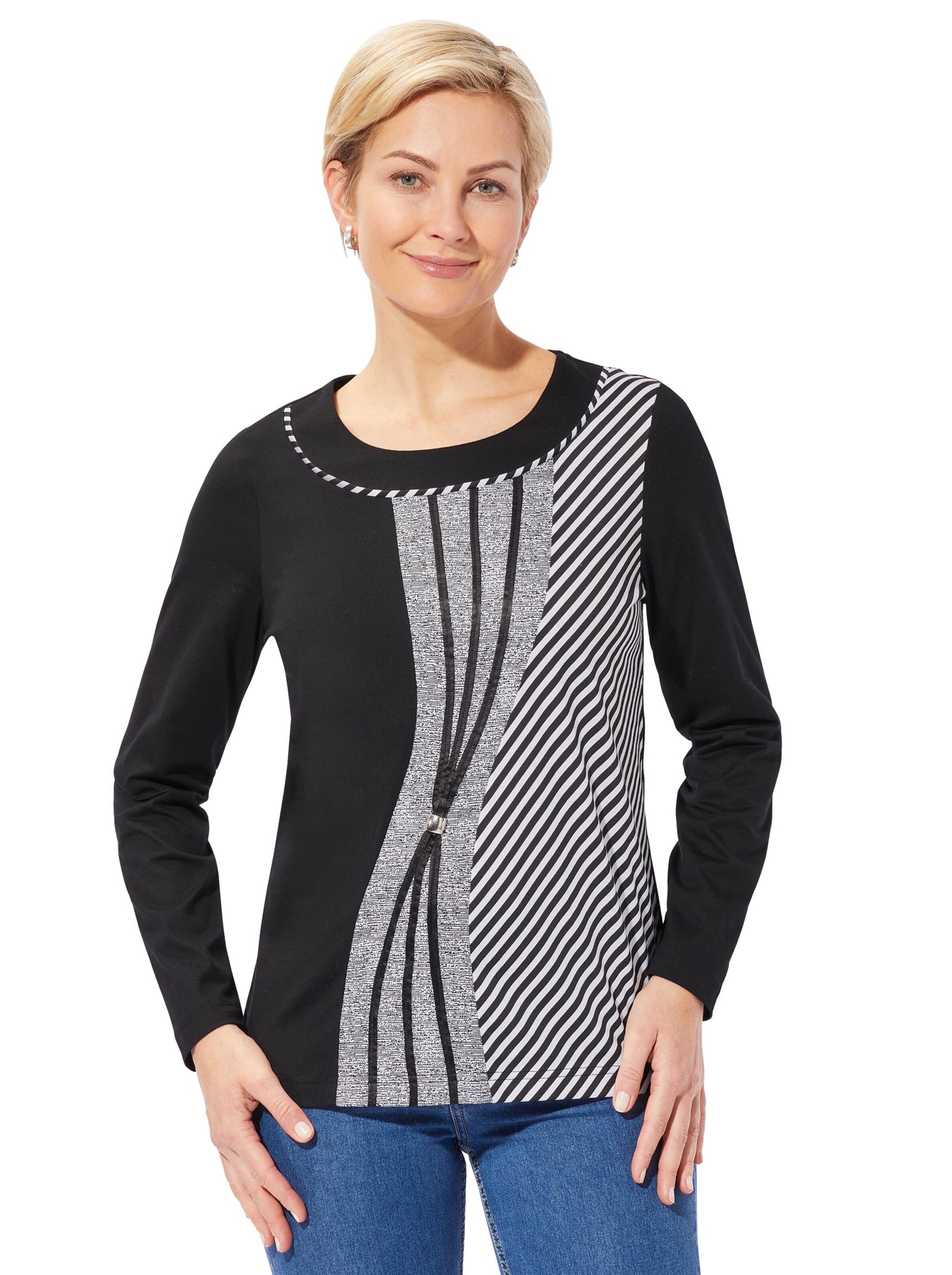 Shirt - schwarz-gemustert