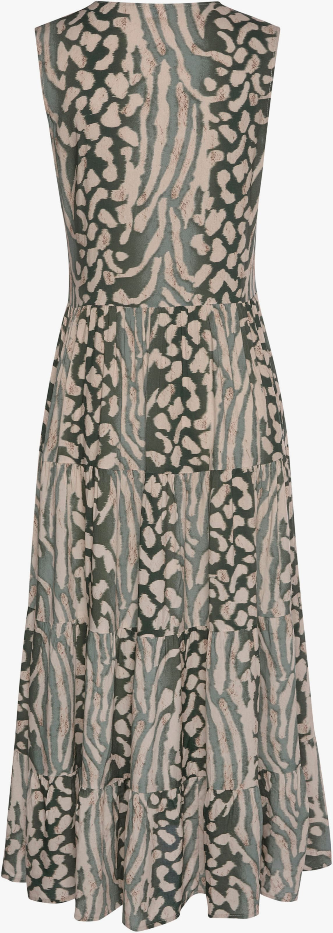 LASCANA Maxi-jurk - groen/taupe bedrukt