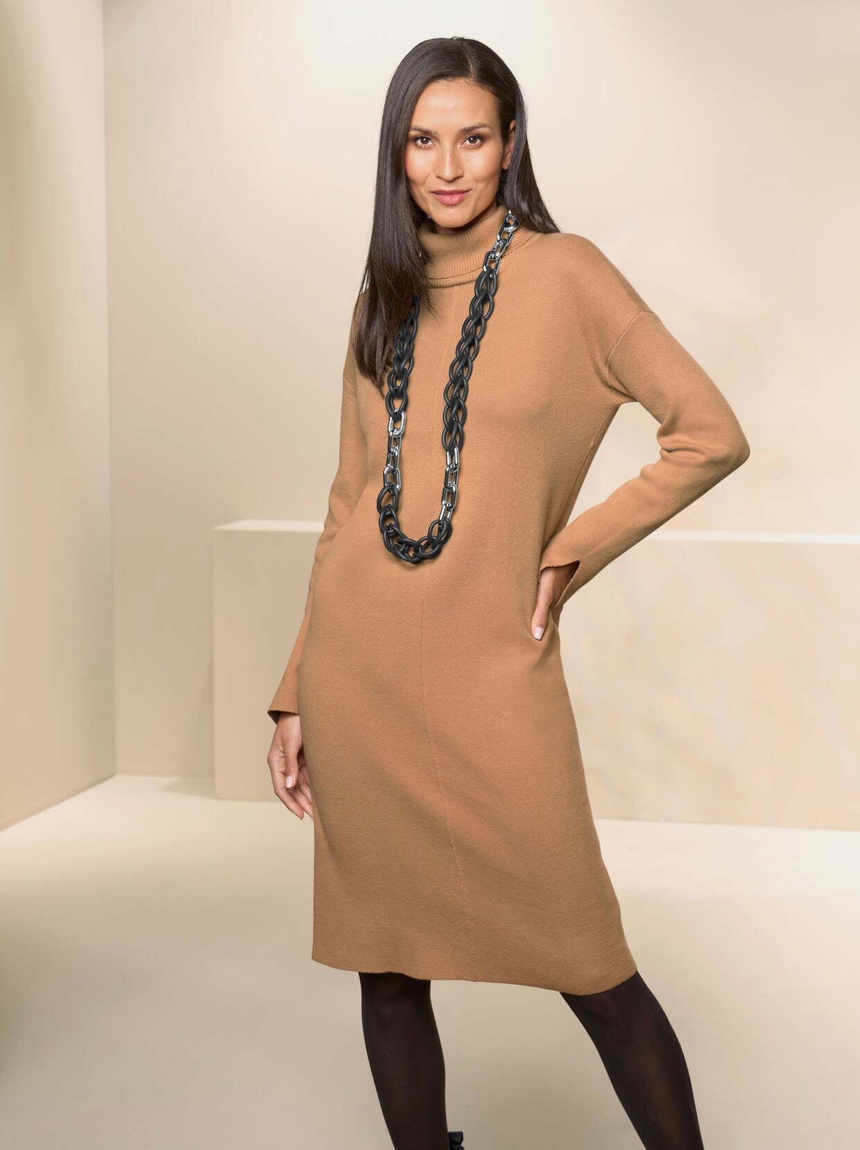 Rick Cardona Strickkleid - camel