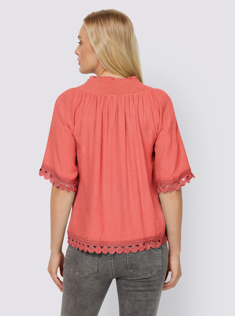 Heine bluse in koralle heine