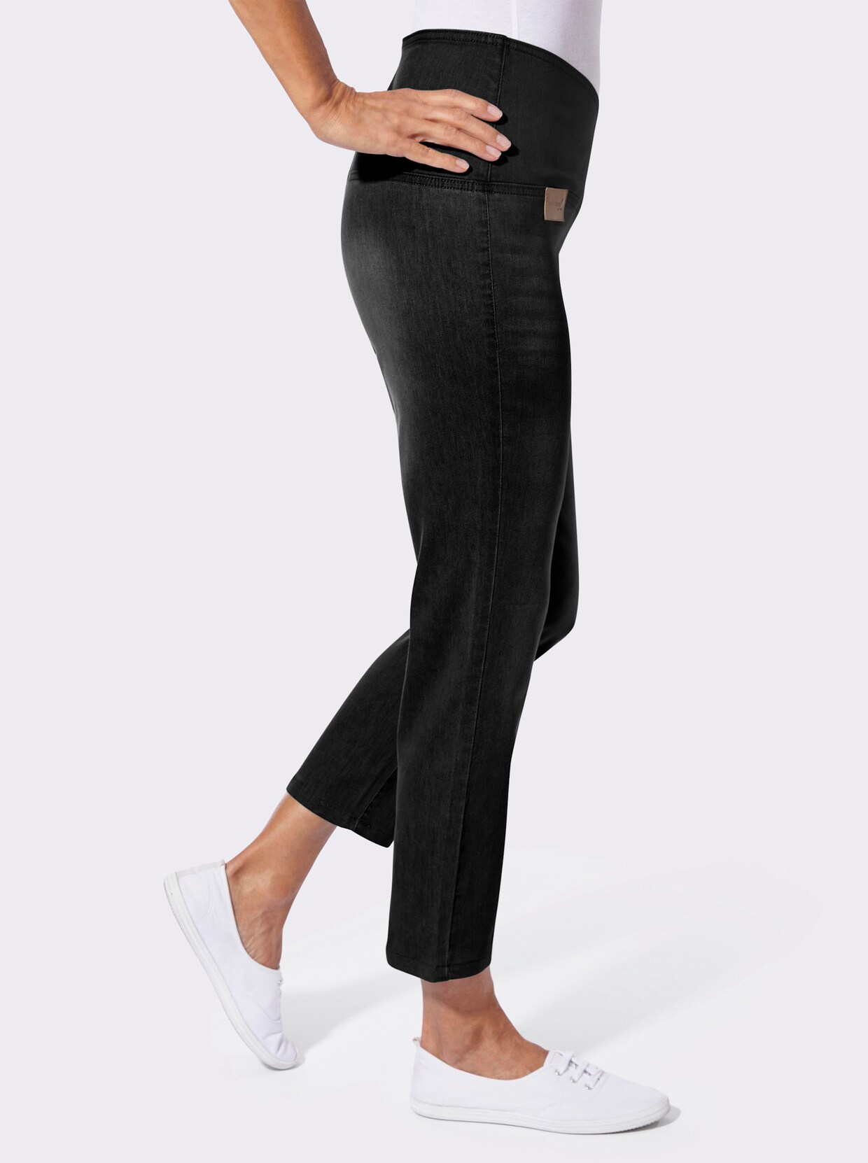 7/8-Jeans - black denim