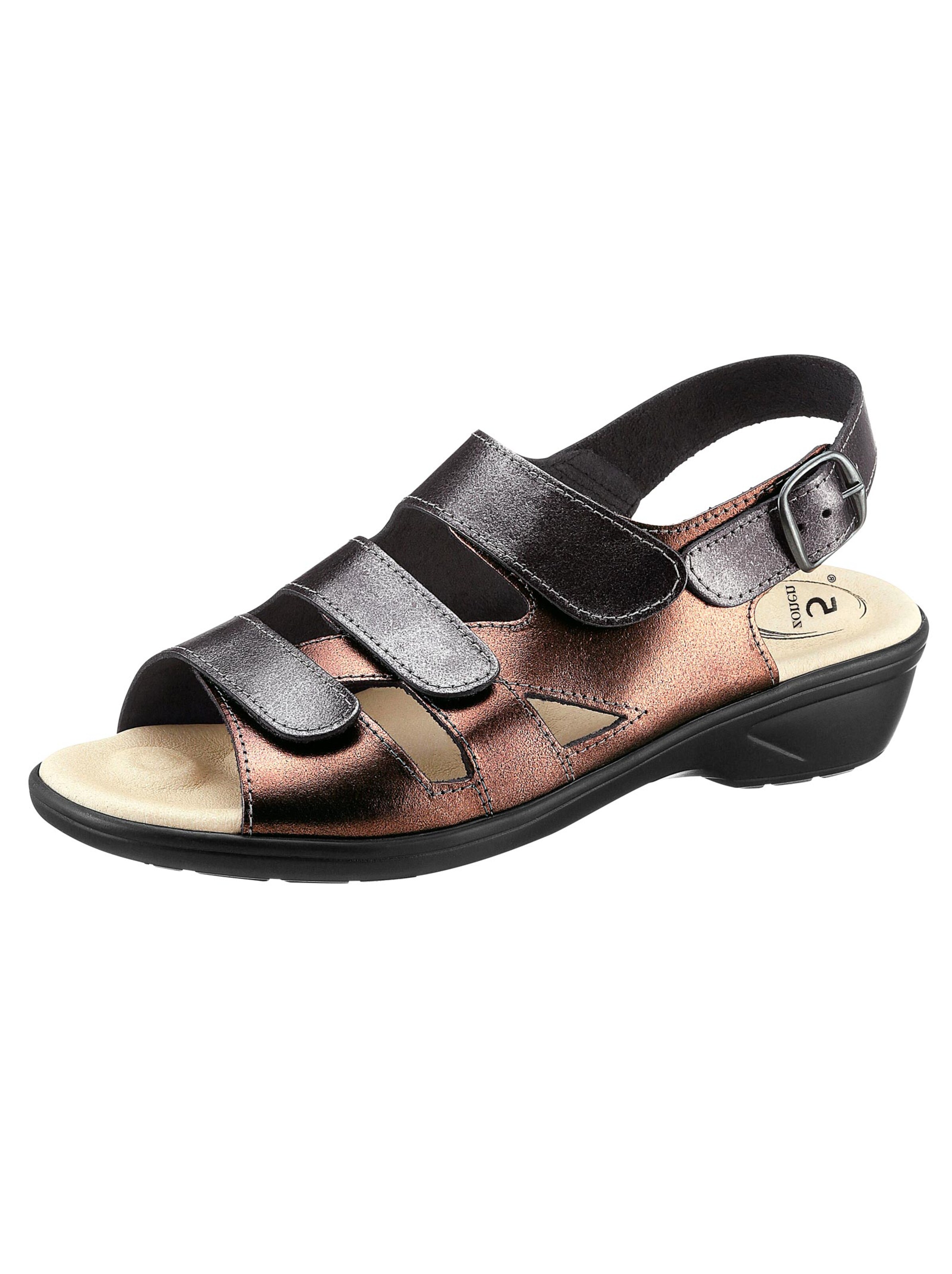 Sandalette - metallicfarben