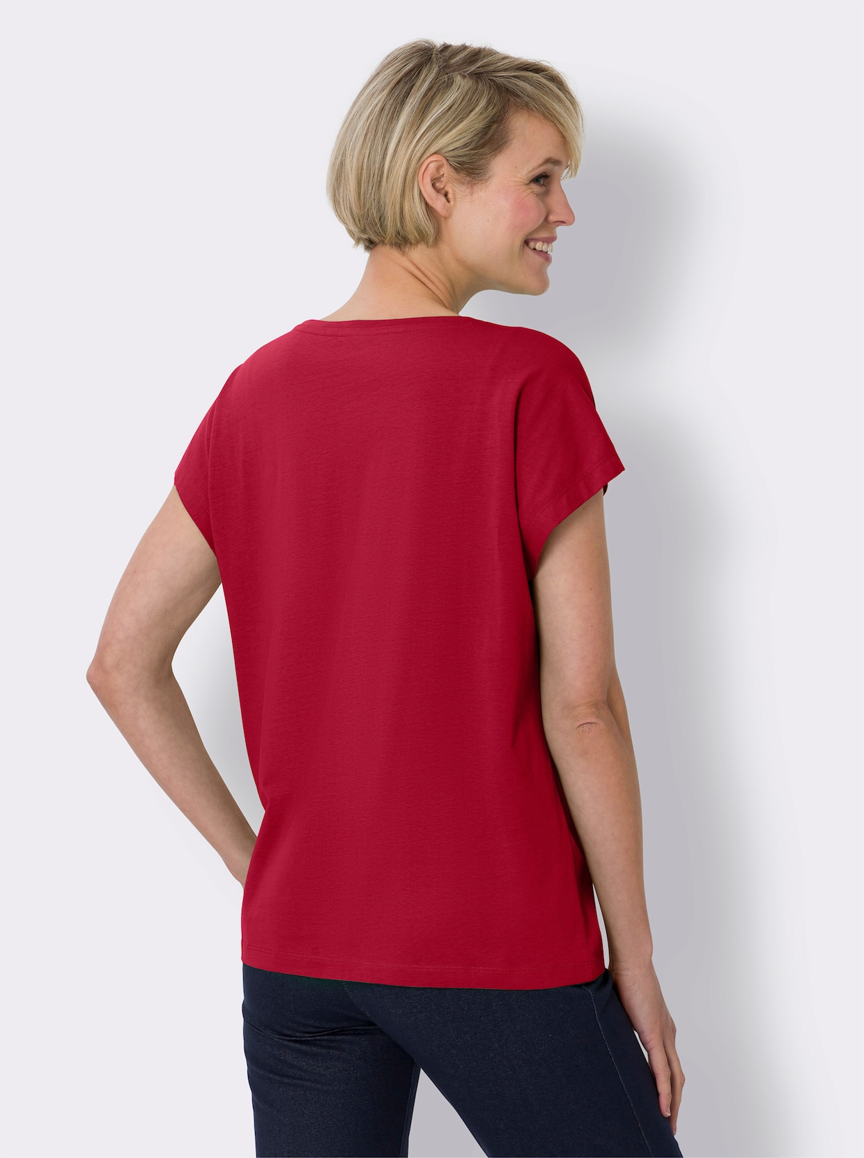 Tričko s krátkymi rukávmi - červená