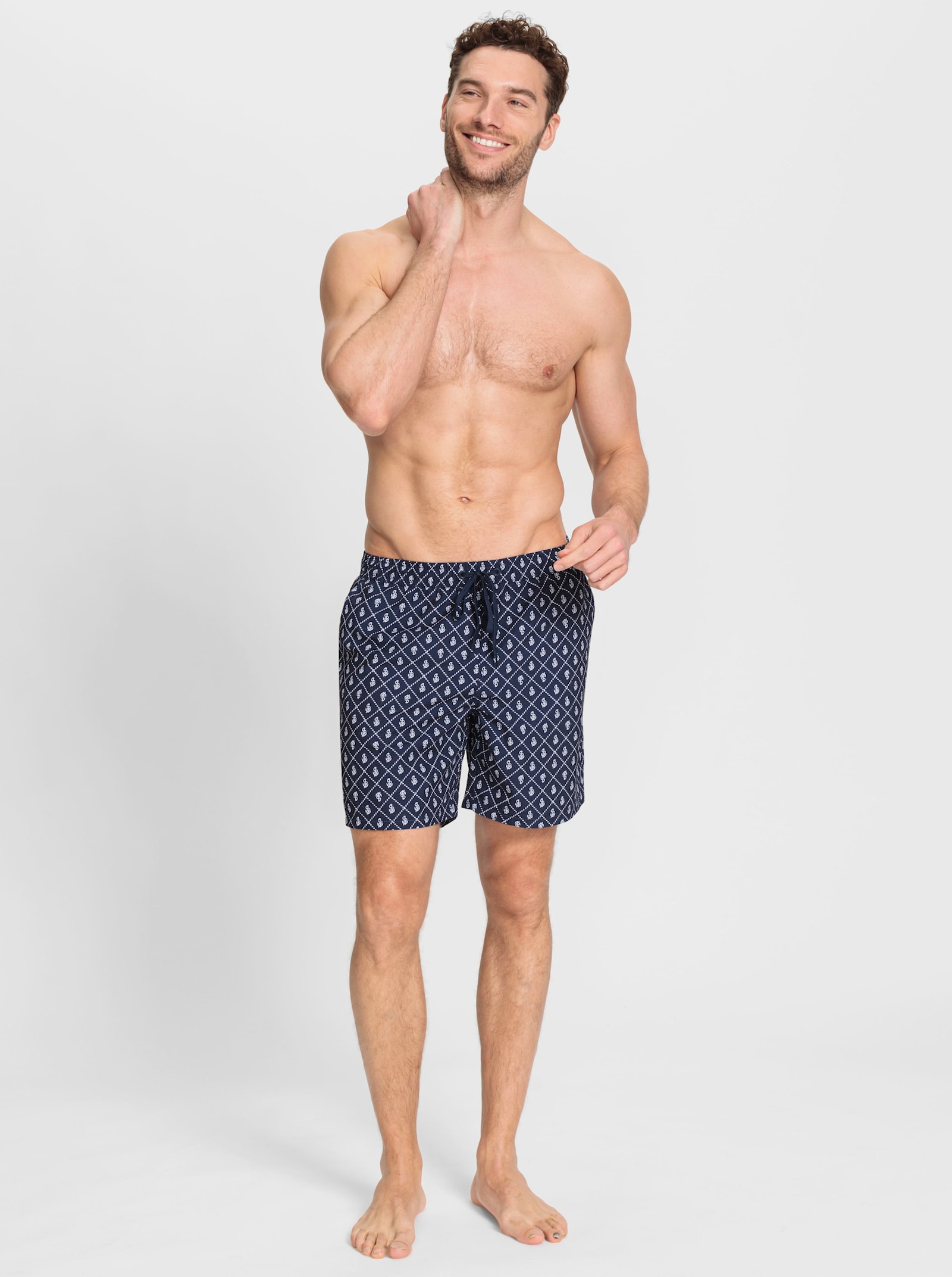 feel good Badeshorts - marine-weiss