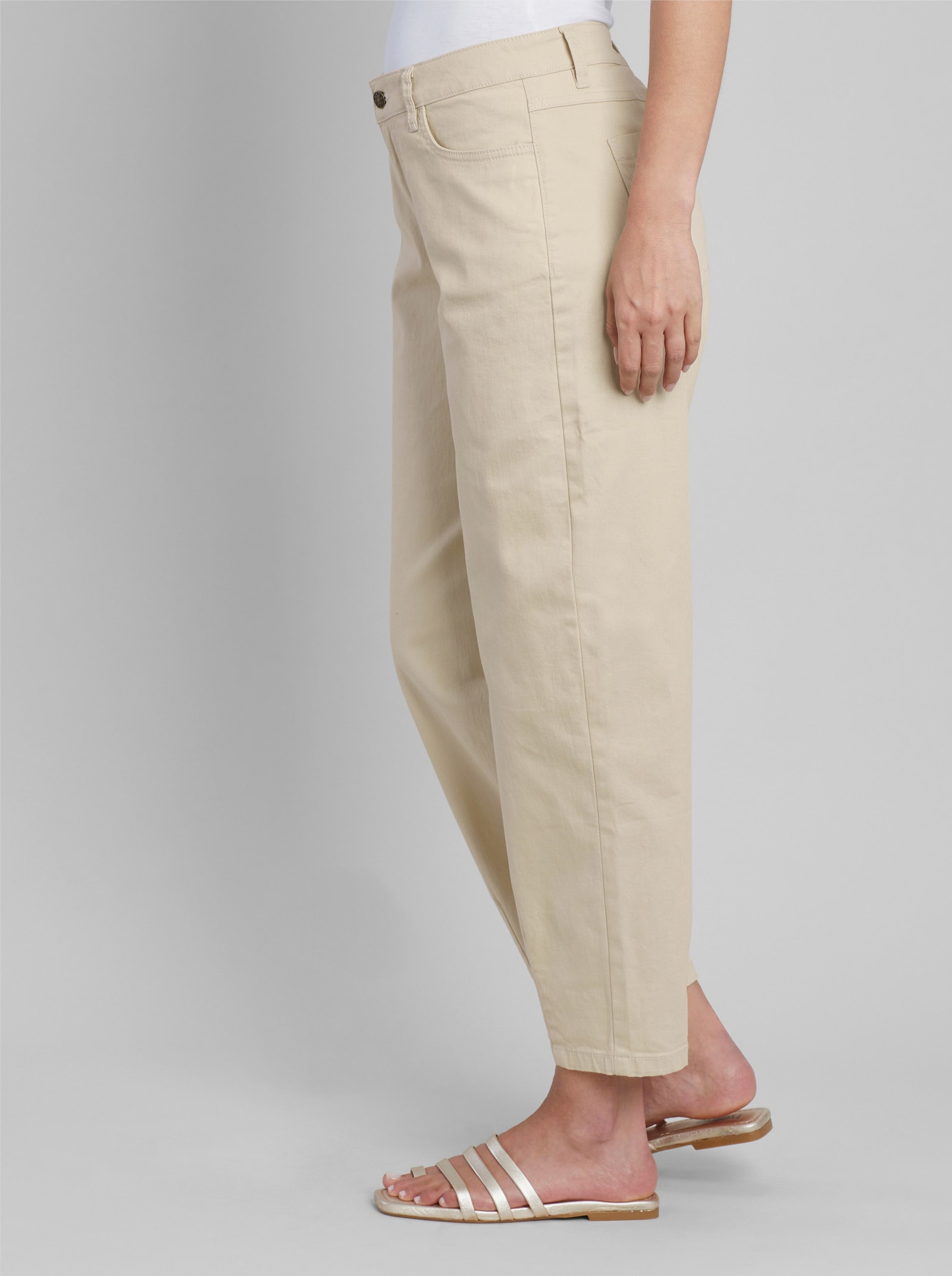 heine 5-Pocket-Hose im Barrel-Schnitt - sand
