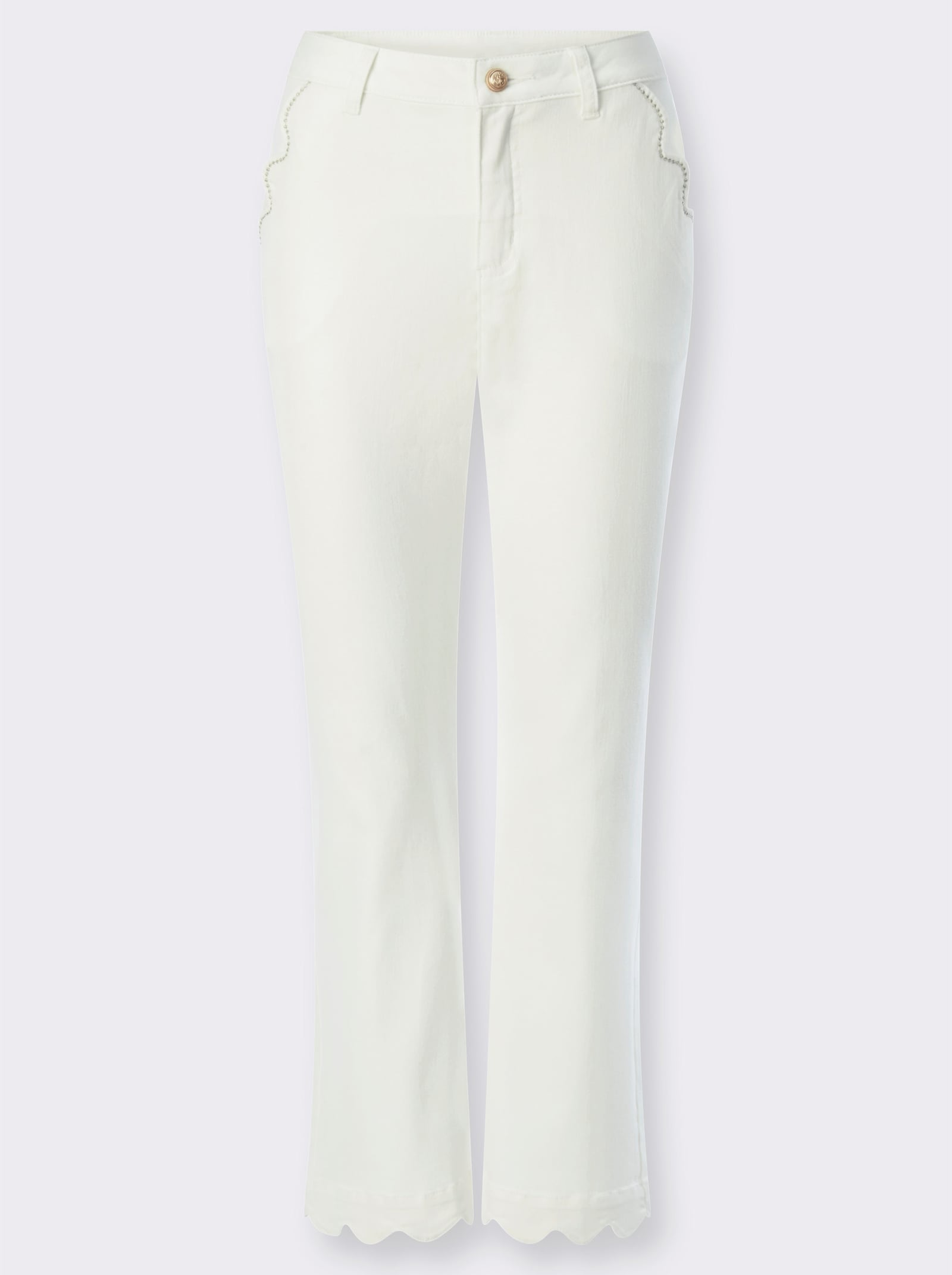 heine Push-up-Jeans im luftigen Baumwoll-Mix - ecru