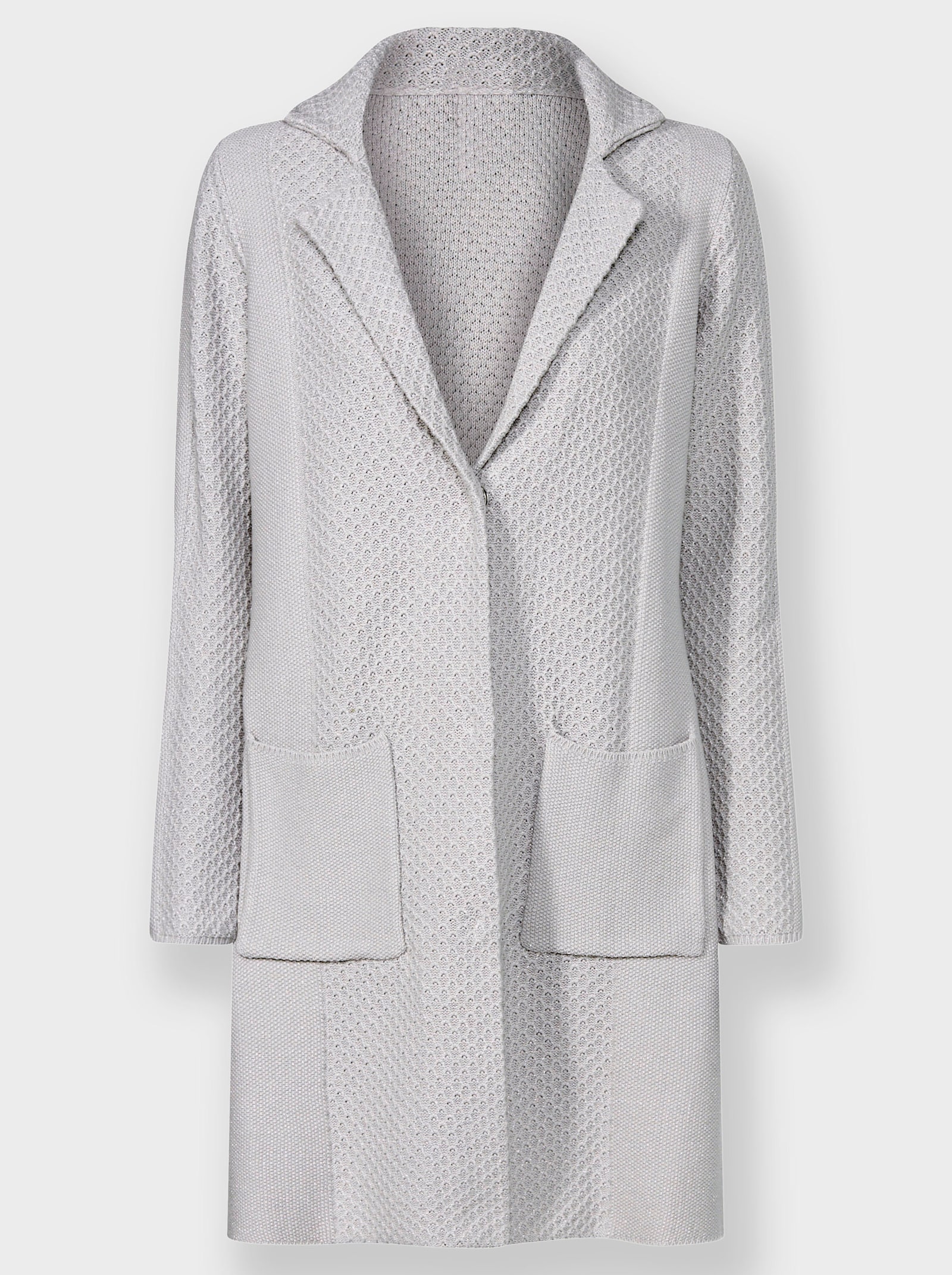 heine veste en tricot - gris clair chiné