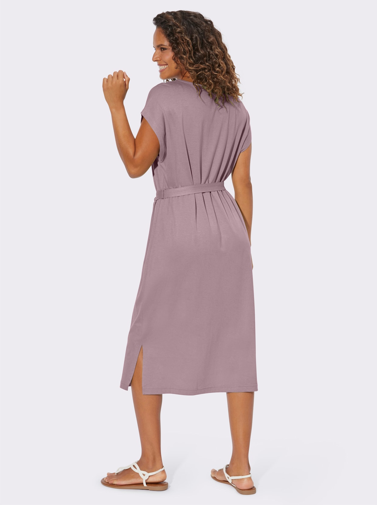 Jersey jurk - mauve
