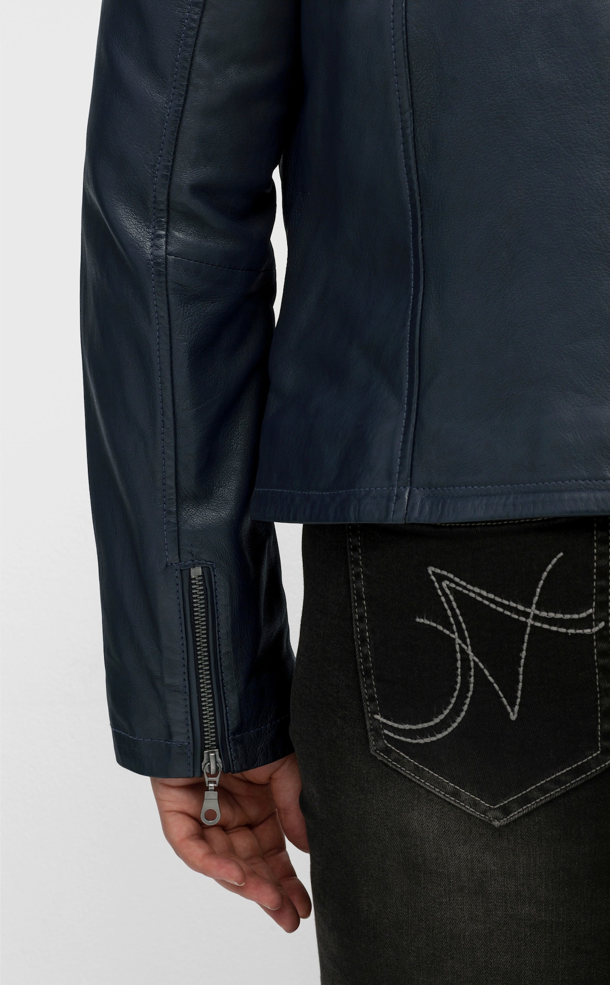 sheego Bikerjacke - nachtblau