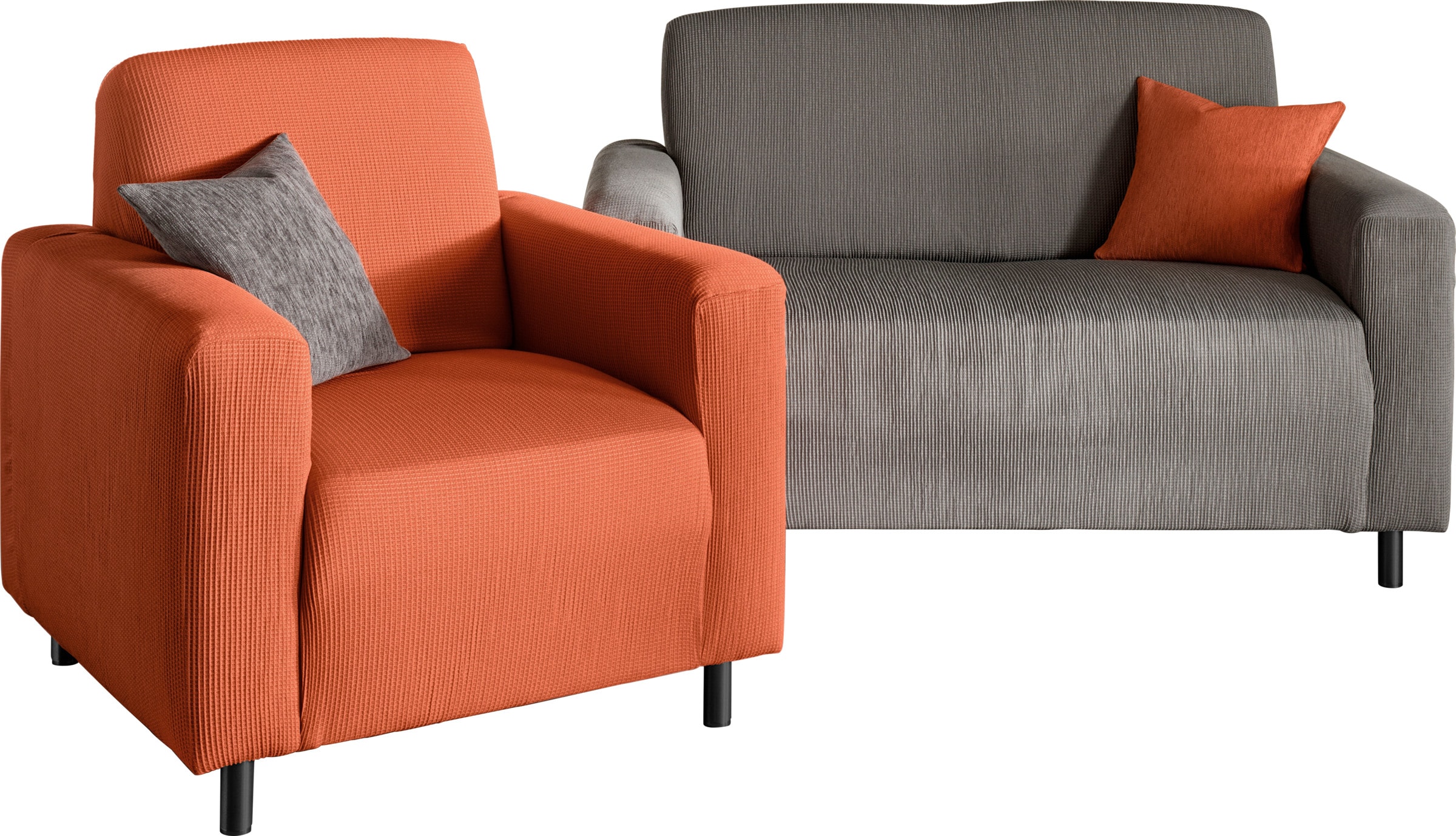 Vielseitiger günstig Kaufen-Hussenprogramm in grau von heine. Hussenprogramm in grau von heine <![CDATA[Super elastisches Hussenprogramm – passt sich optimal vielen Formen an und sitzt faltenfrei auf Couch und Sesseln. In vielseitiger Farbenwahl erhältlich. Eine davon passt siche