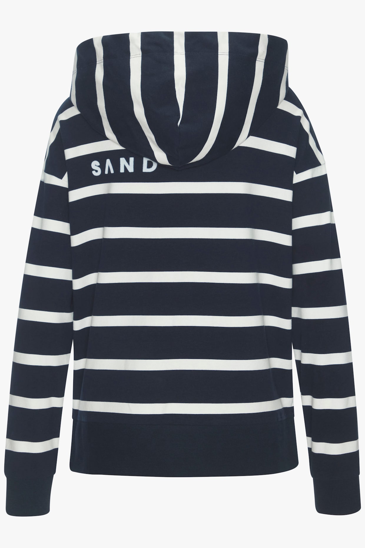 Elbsand Kapuzensweatshirt - marine-weiß