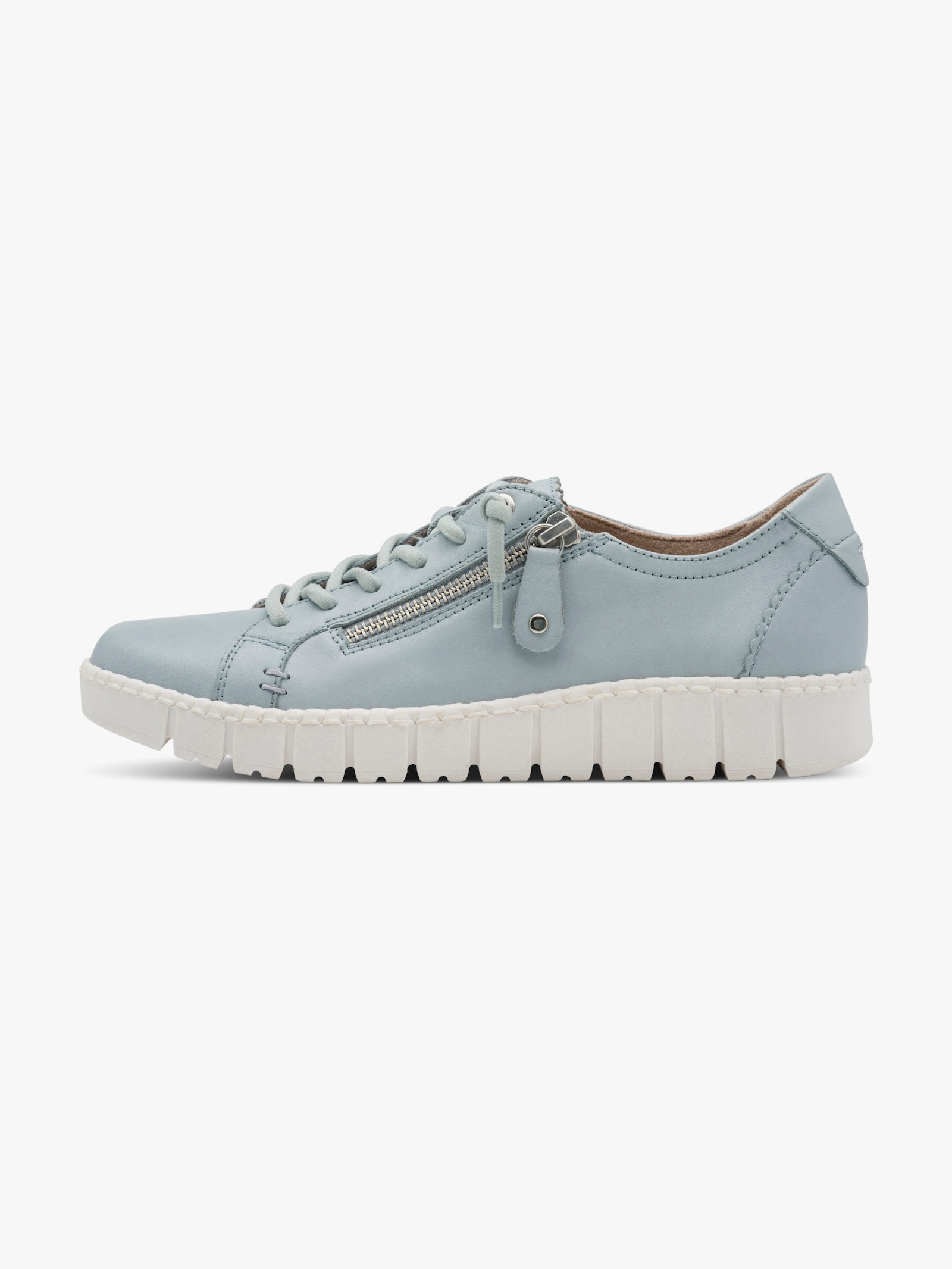 Jana Sneaker mit Zipper - hellblau