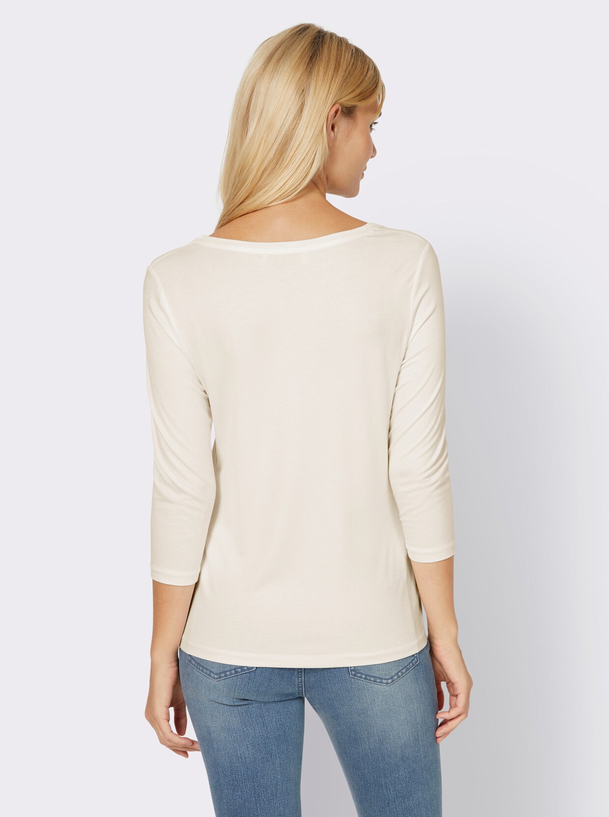 heine Shirt met 3/4-mouw - ecru