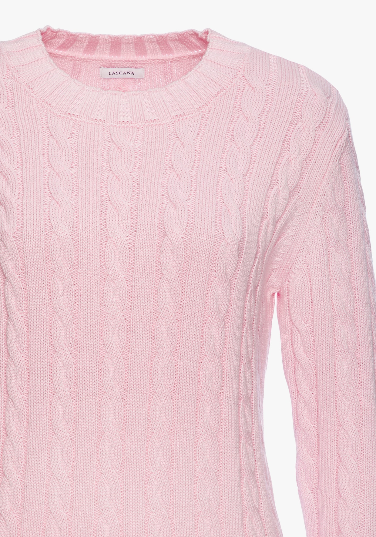 LASCANA Pull encolure ronde - rose