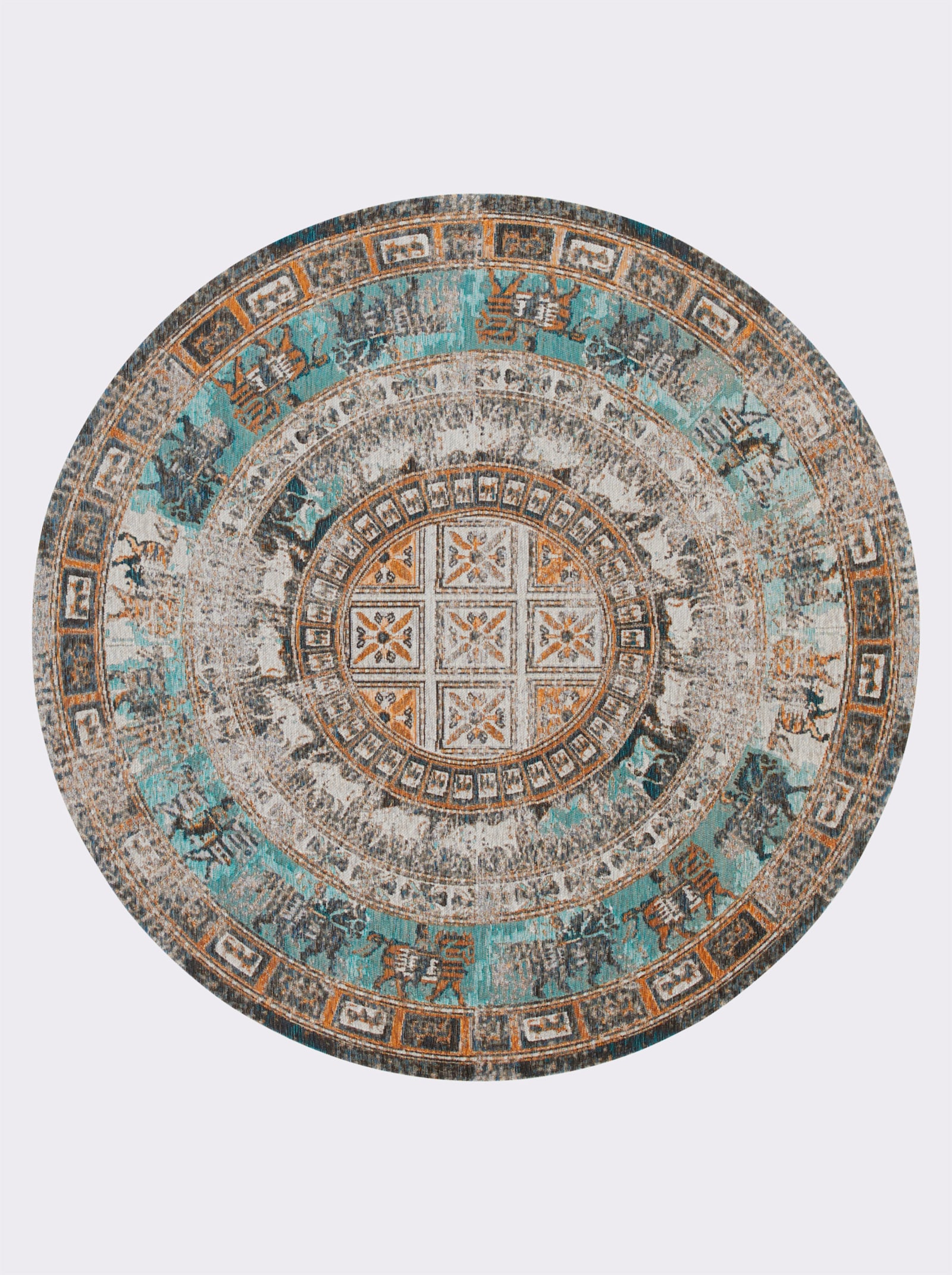 heine home Teppich - türkis-bunt