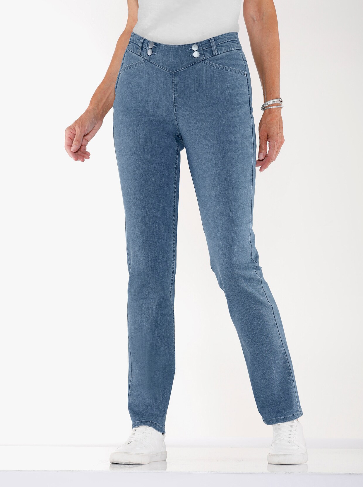 Jeans - blue-bleached