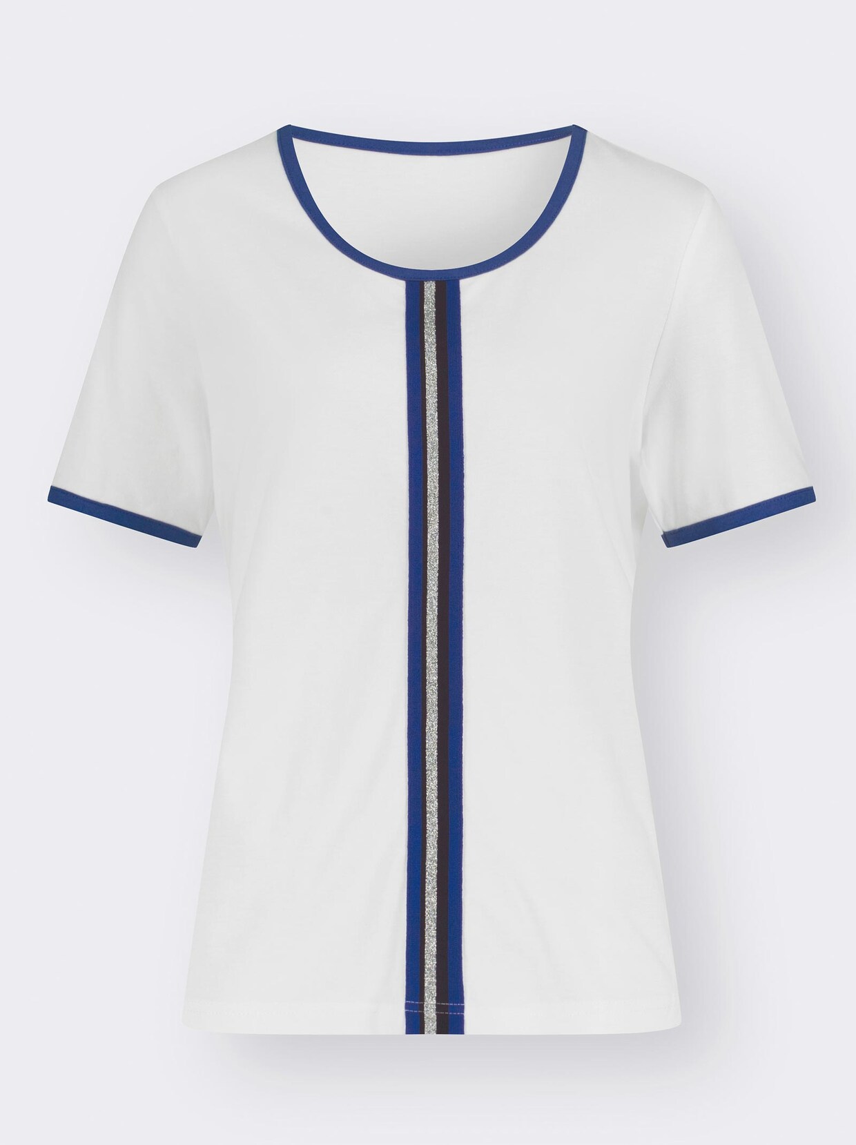 Rundhalsshirt - ecru
