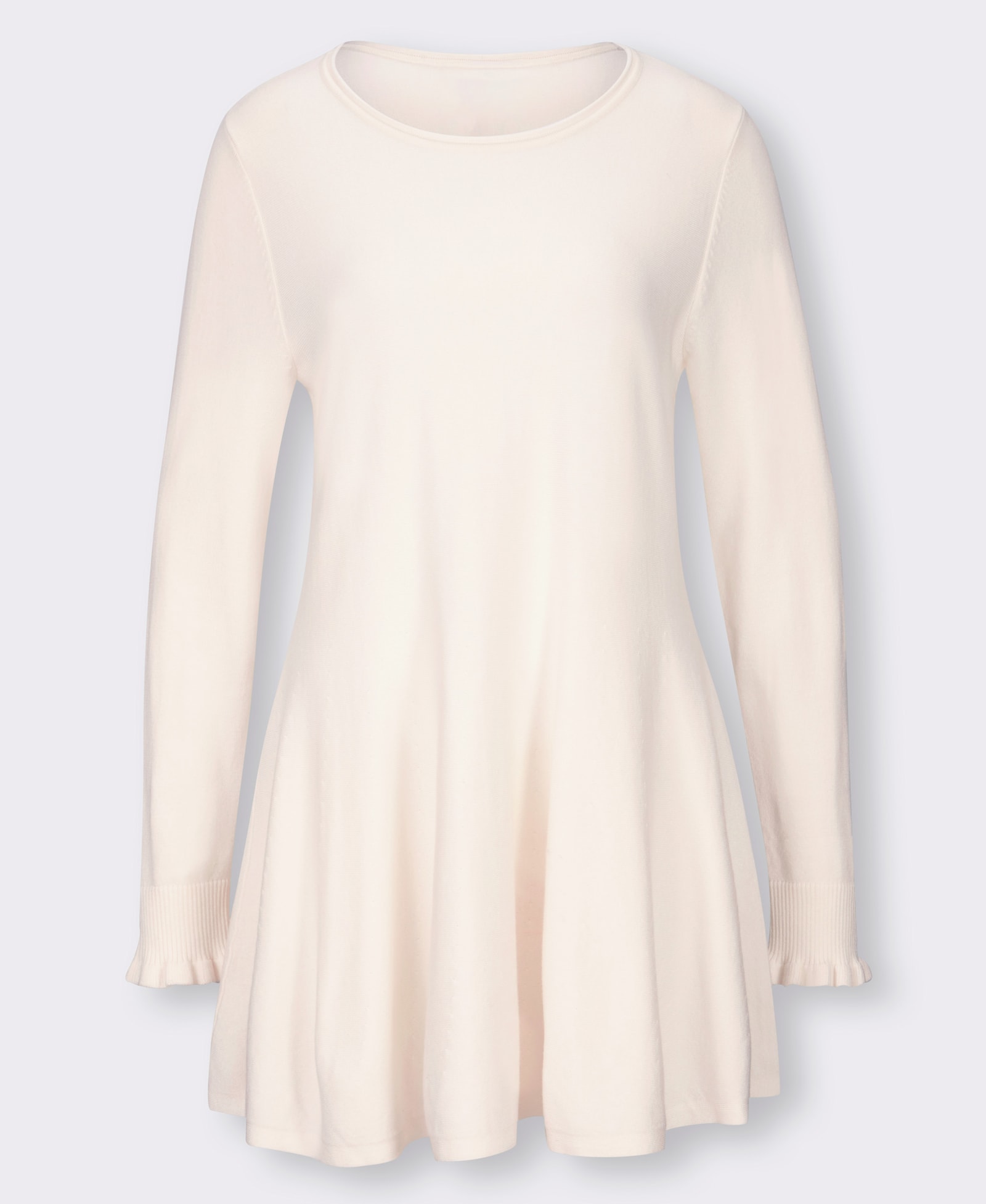 heine Longpullover in leicht ausgestellter Form - ecru