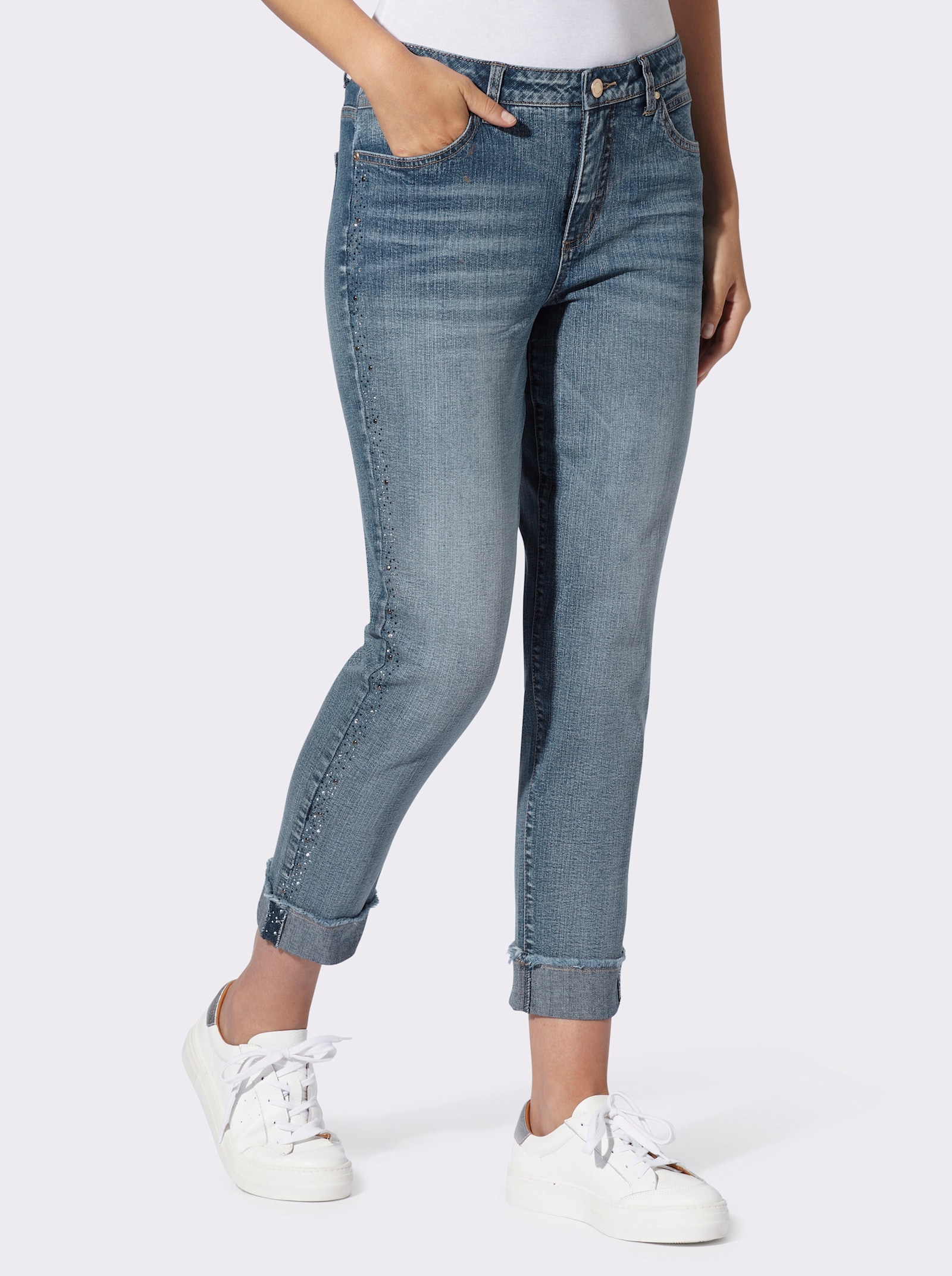 heine Jeans - blue-stone-washed