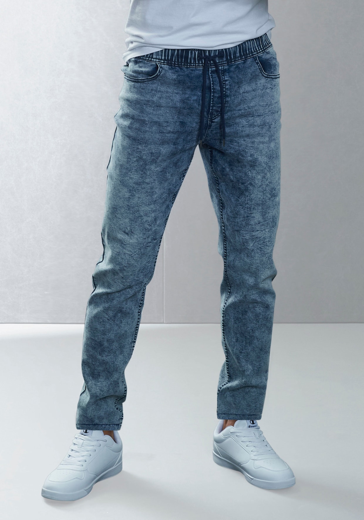 Buffalo Schlupfjeans - blau-moonwashed